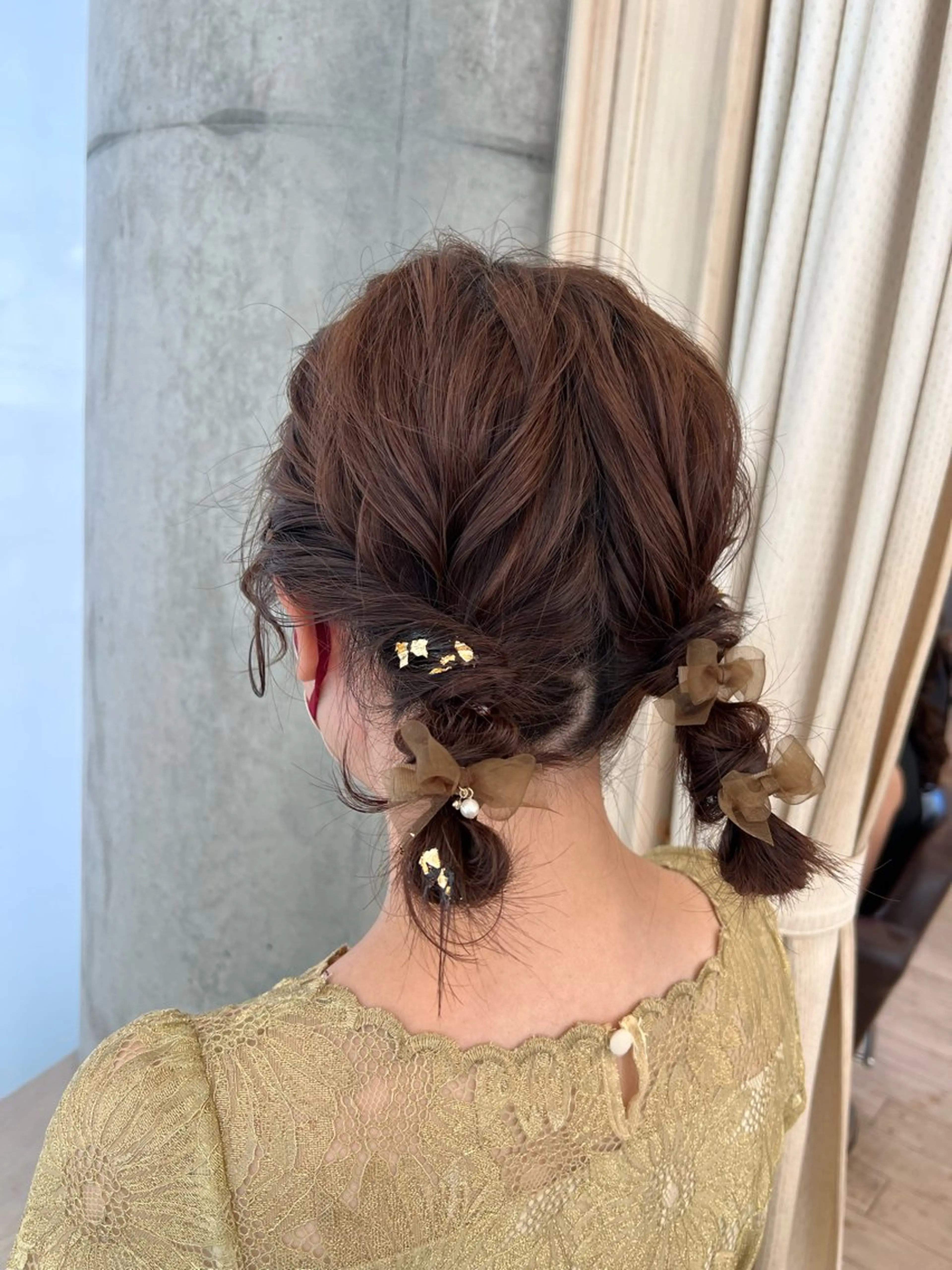 セミロング ヘアアレンジ ヘアセット SALOWIN川崎WEST店所属・🌷川崎/アレンジ/ 暖色ボブ/コトネ🌷のヘアスタイル