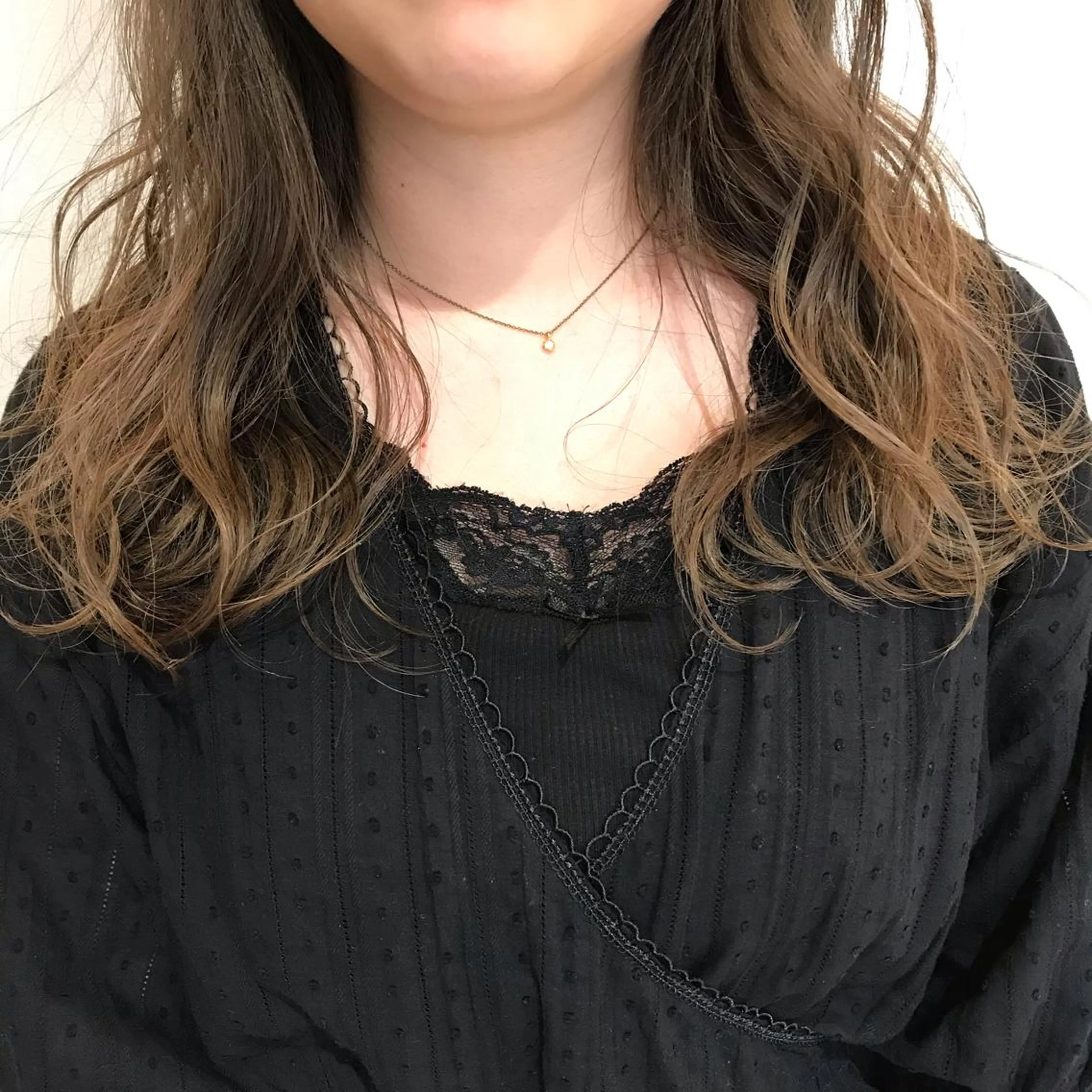 ロング ハイライト ロング カット ヘアカラー 河田 海陽のヘアスタイル