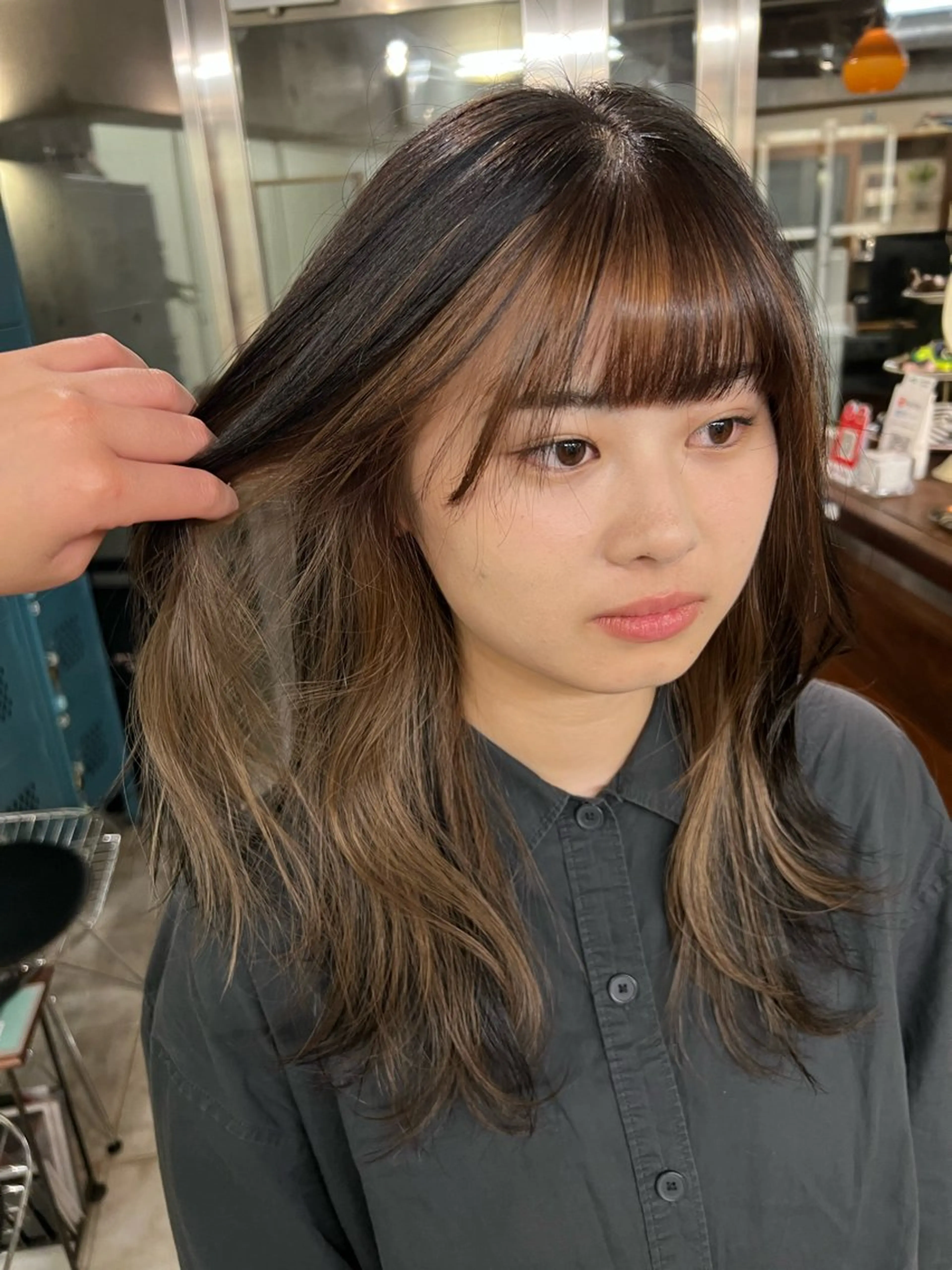 ロング 土田かほ/当日可🎀 透明感カラー🍃のヘアスタイル