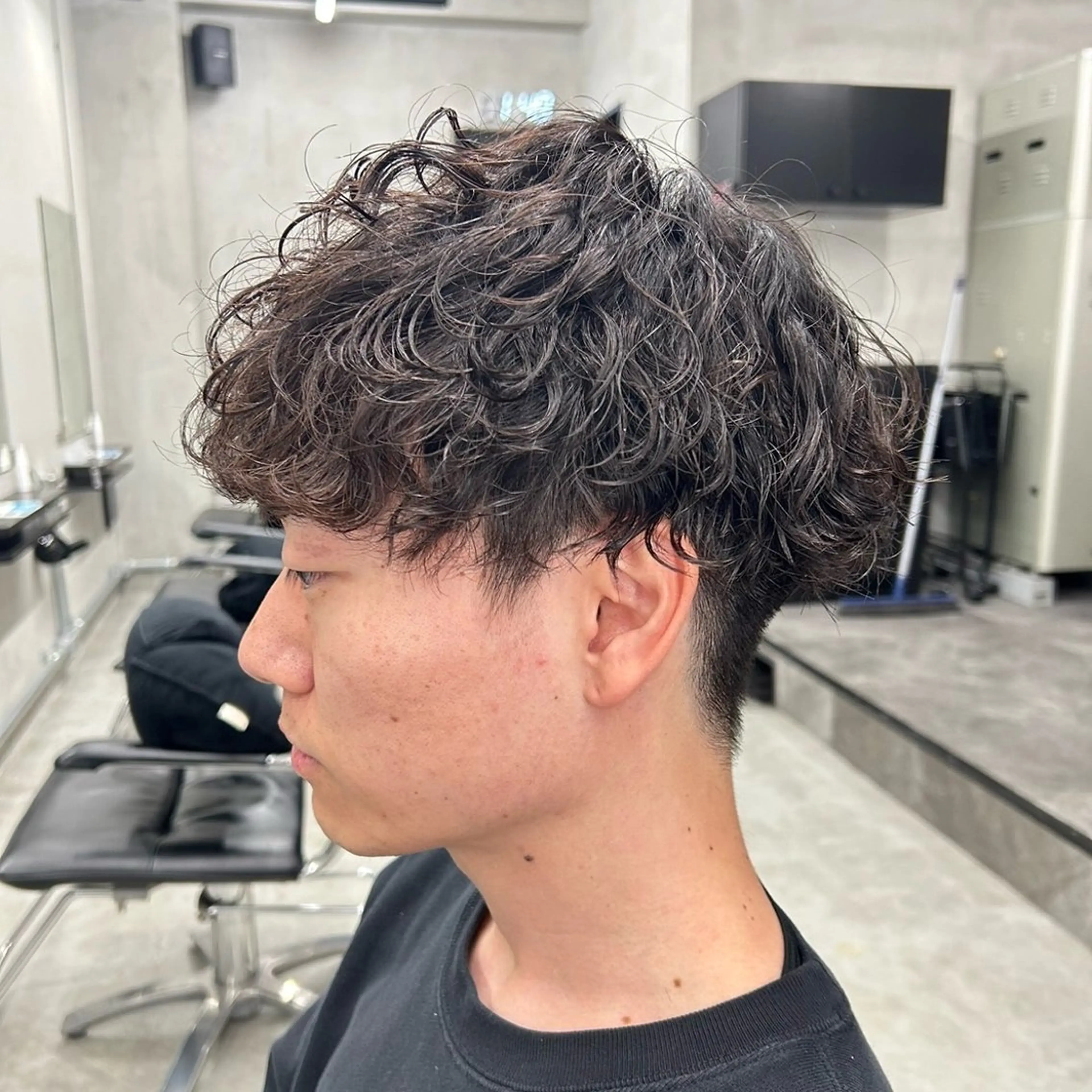 パーマ メンズ カット パーマ 小顔似合わせカット ┊︎*AYANO*のヘアスタイル