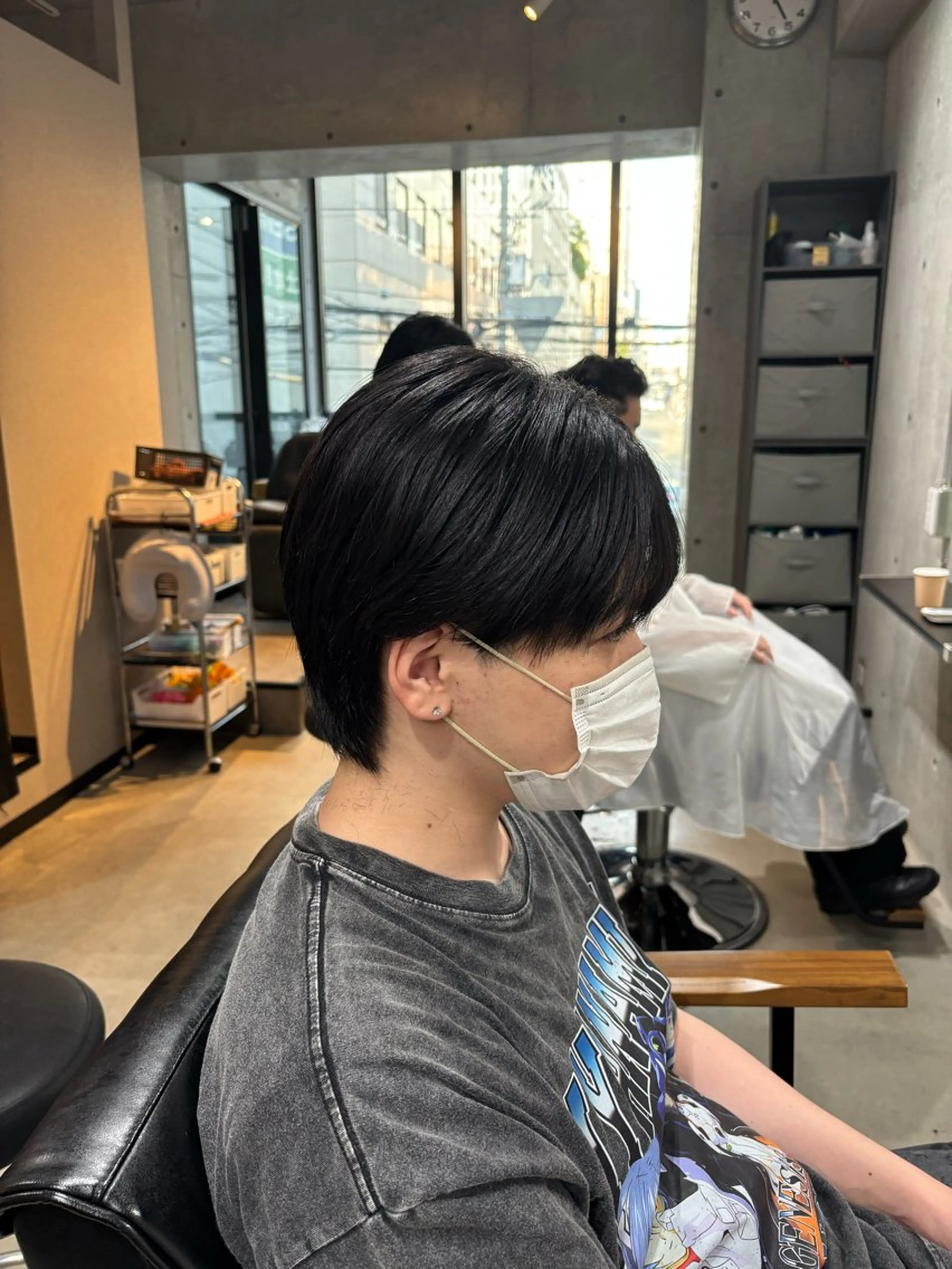 メンズ メンズウルフカット ウルフカット カット 韓国風メンズヘア 高森蓮のヘアスタイル