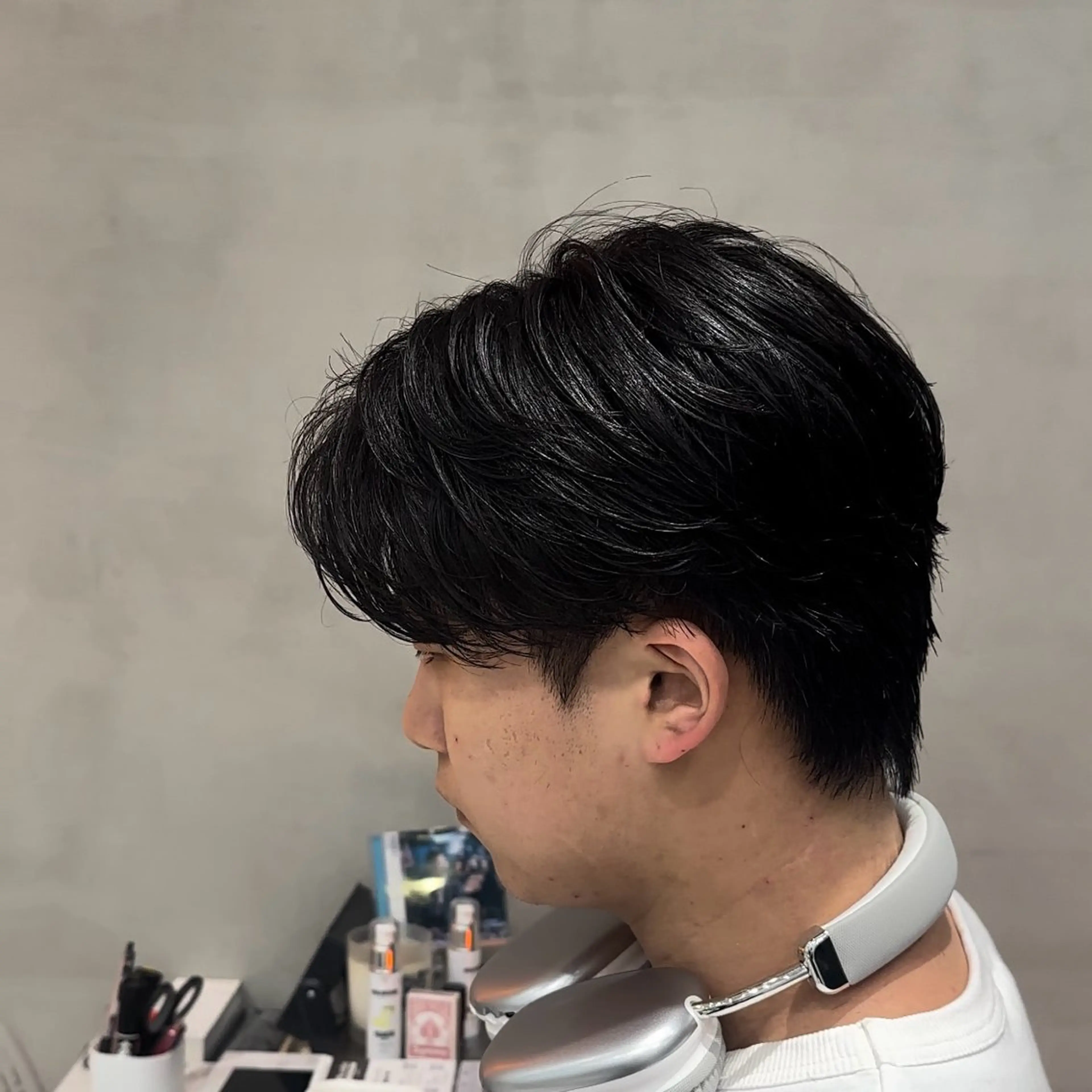 パーマ メンズ カット パーマ トリートメント 当日予約⭕️ fifth渋谷太田のヘアスタイル