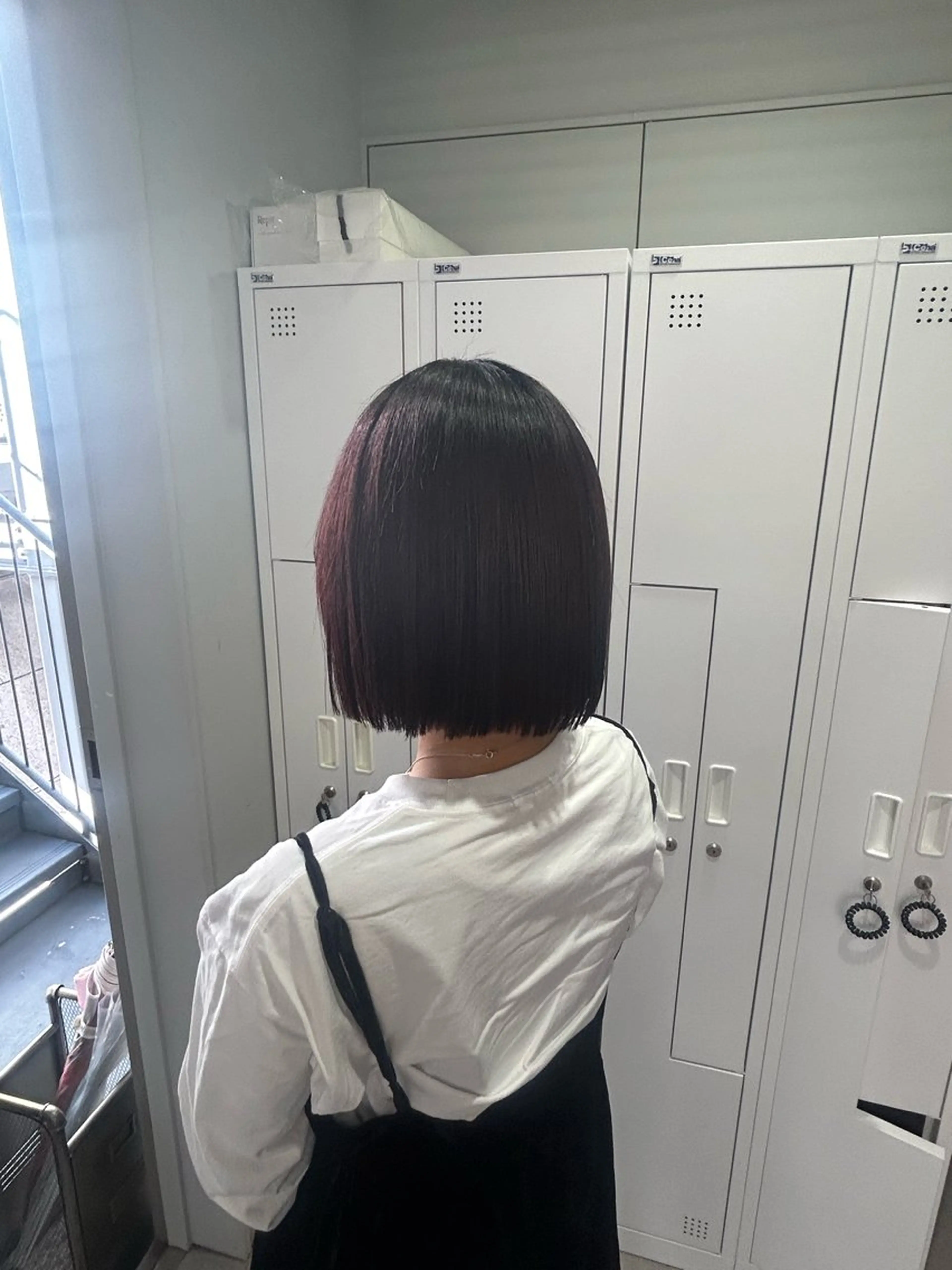 ショート ボブ aoi/暖色カラー/ プツッとボブ🎀のヘアスタイル