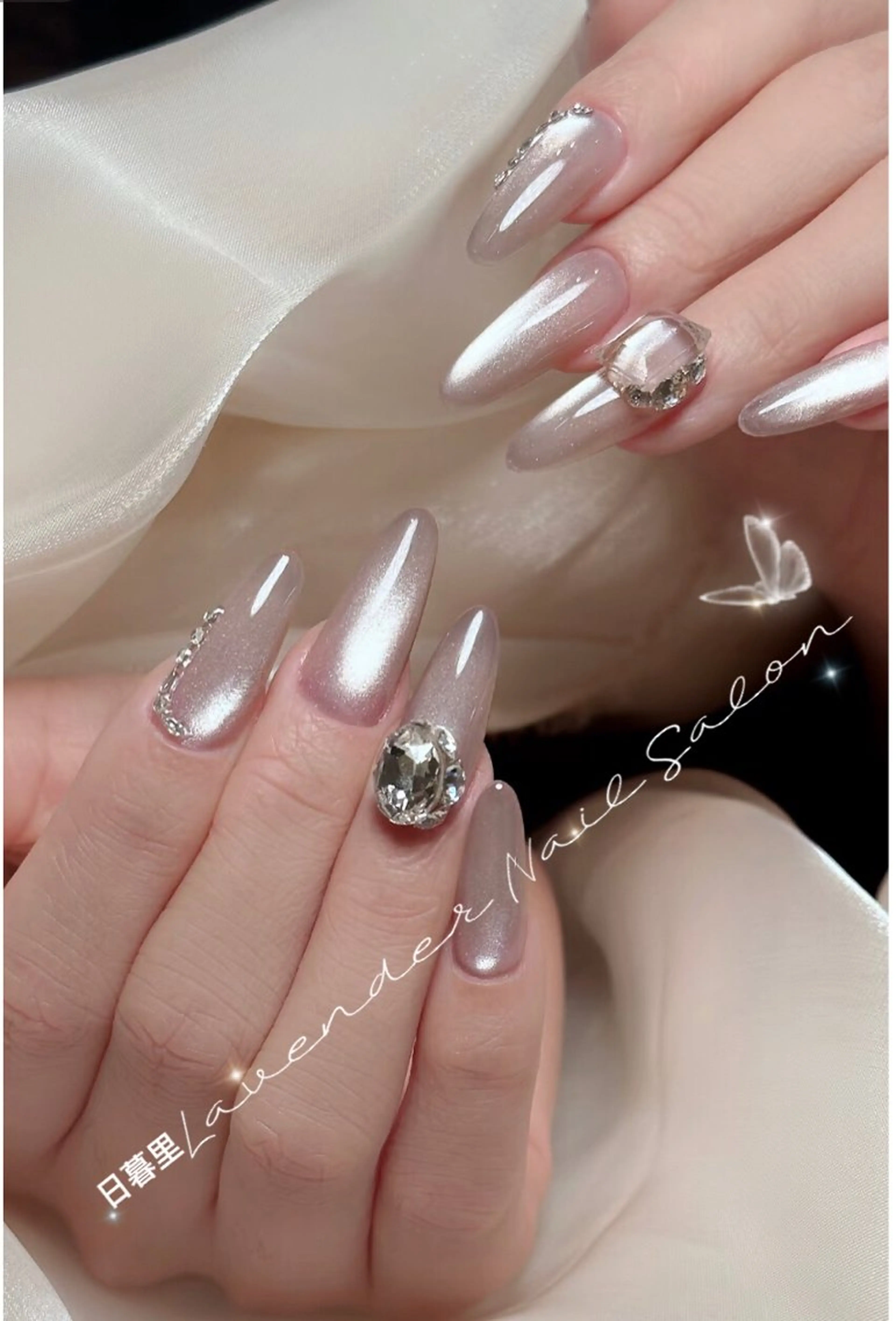💅💅【Hand 💅ソフトジェルオフ無料］チップ長さだしネイル✖︎2本やり放題￥10,980の写真
