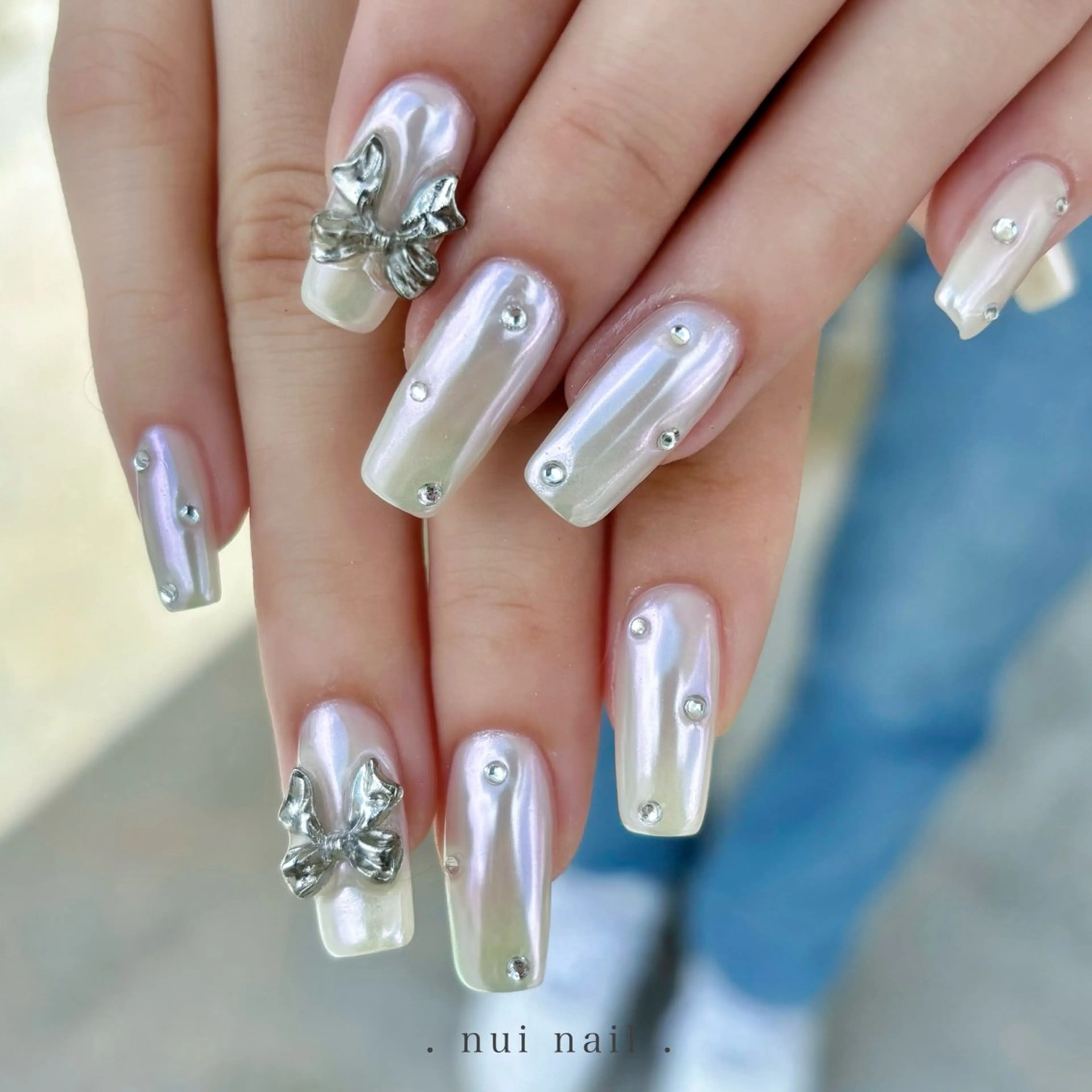 ネイル ミラーネイル ハンドネイル nui nailのネイルデザイン