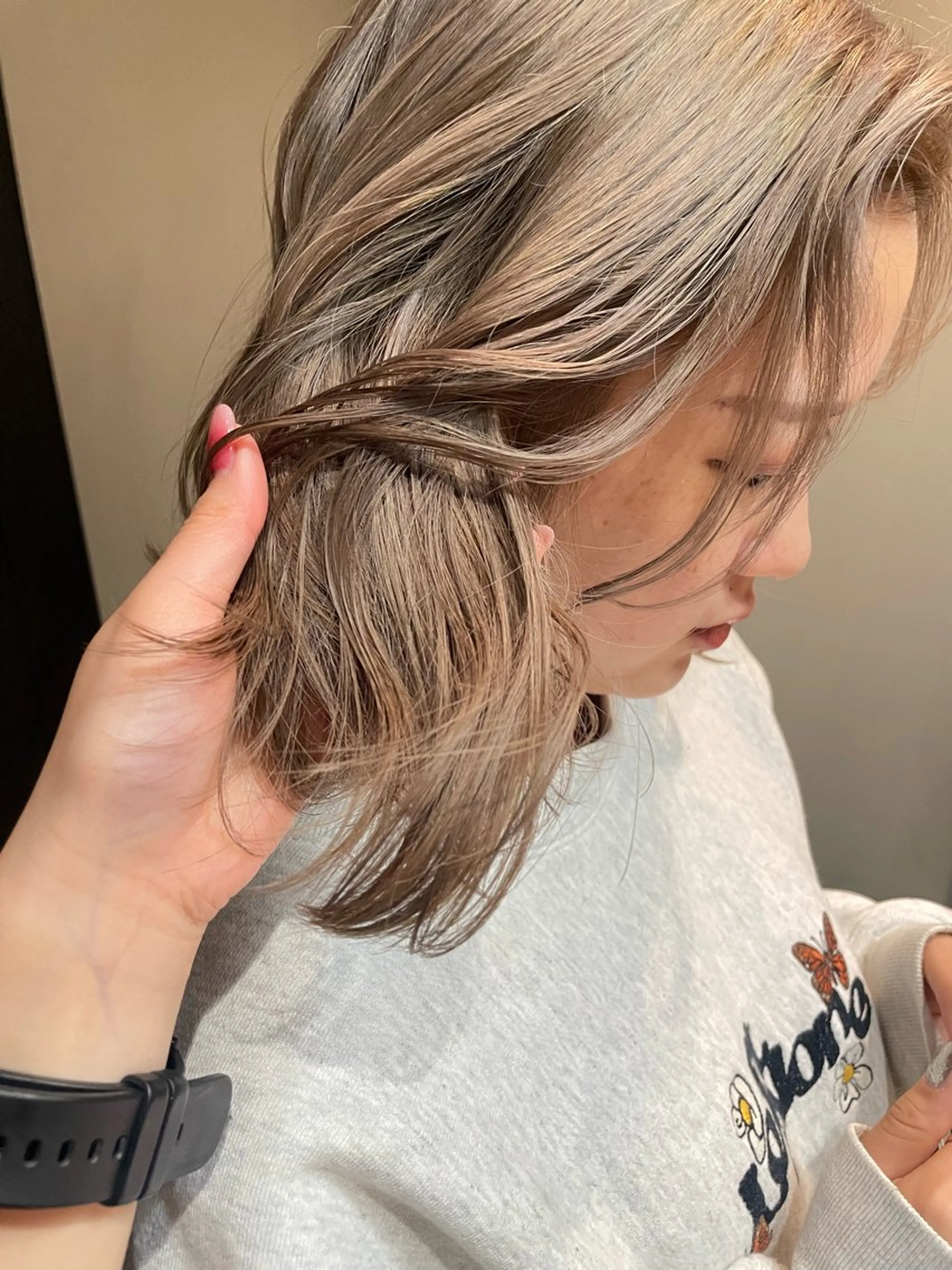 カラー ハナ🌼 ボブ/パーマのヘアスタイル