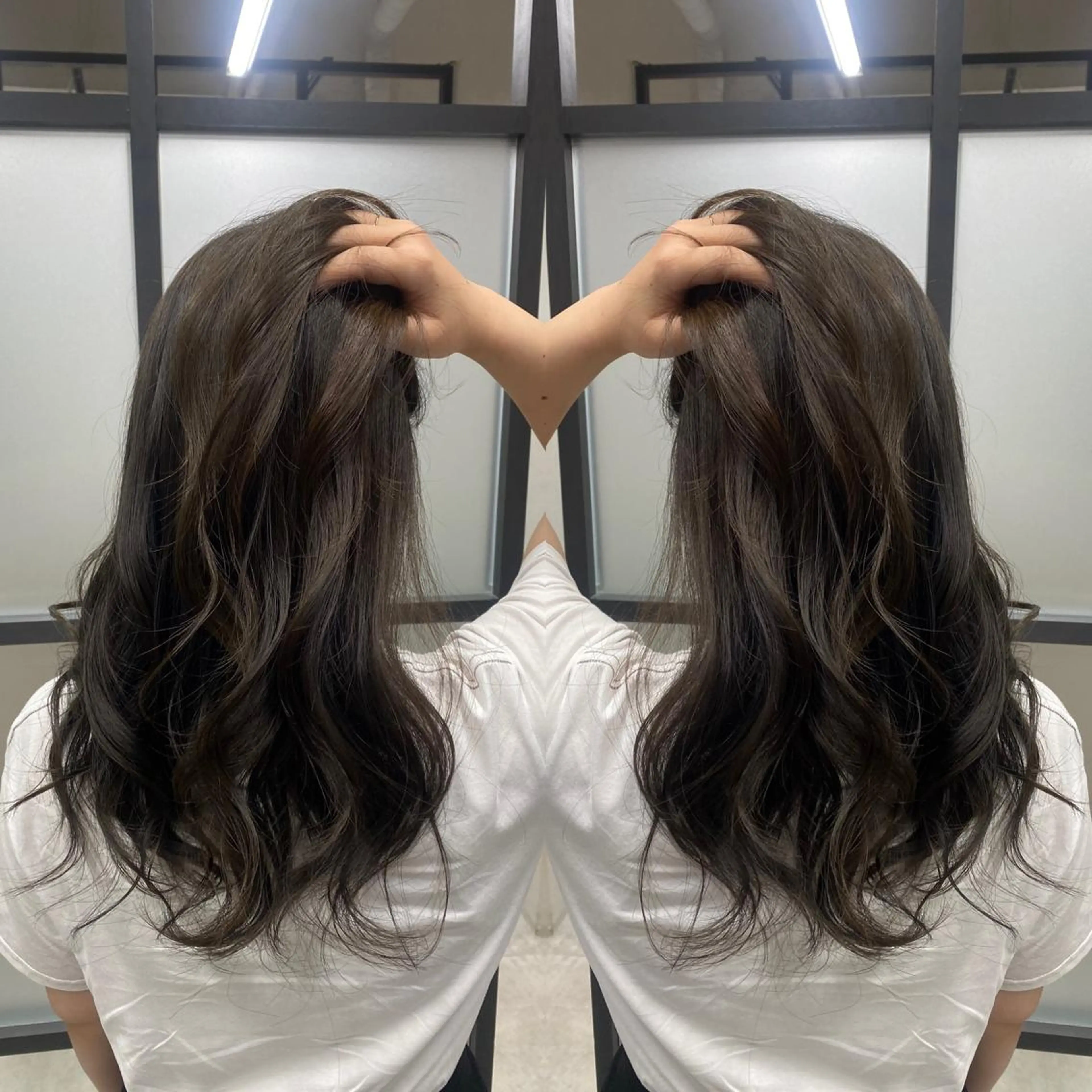 ロング カラー カット トリートメント tocca 💜石田愛結💜のヘアスタイル