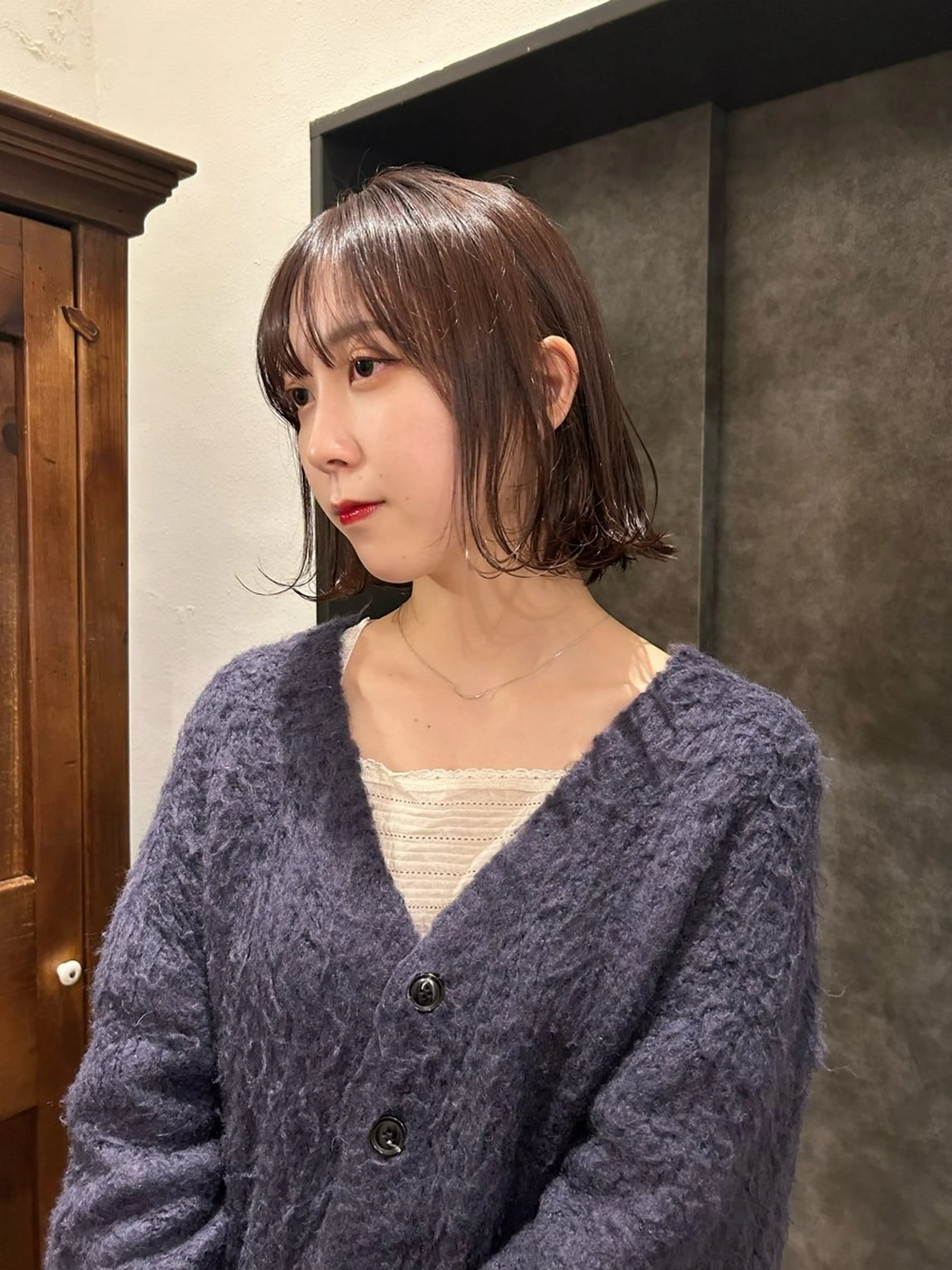 ショート 切りっぱなしボブ ボブ 韓国風ヘア ショートヘア tete nico所属・似合わせ/ヘアカラー nanami🌸のヘアスタイル
