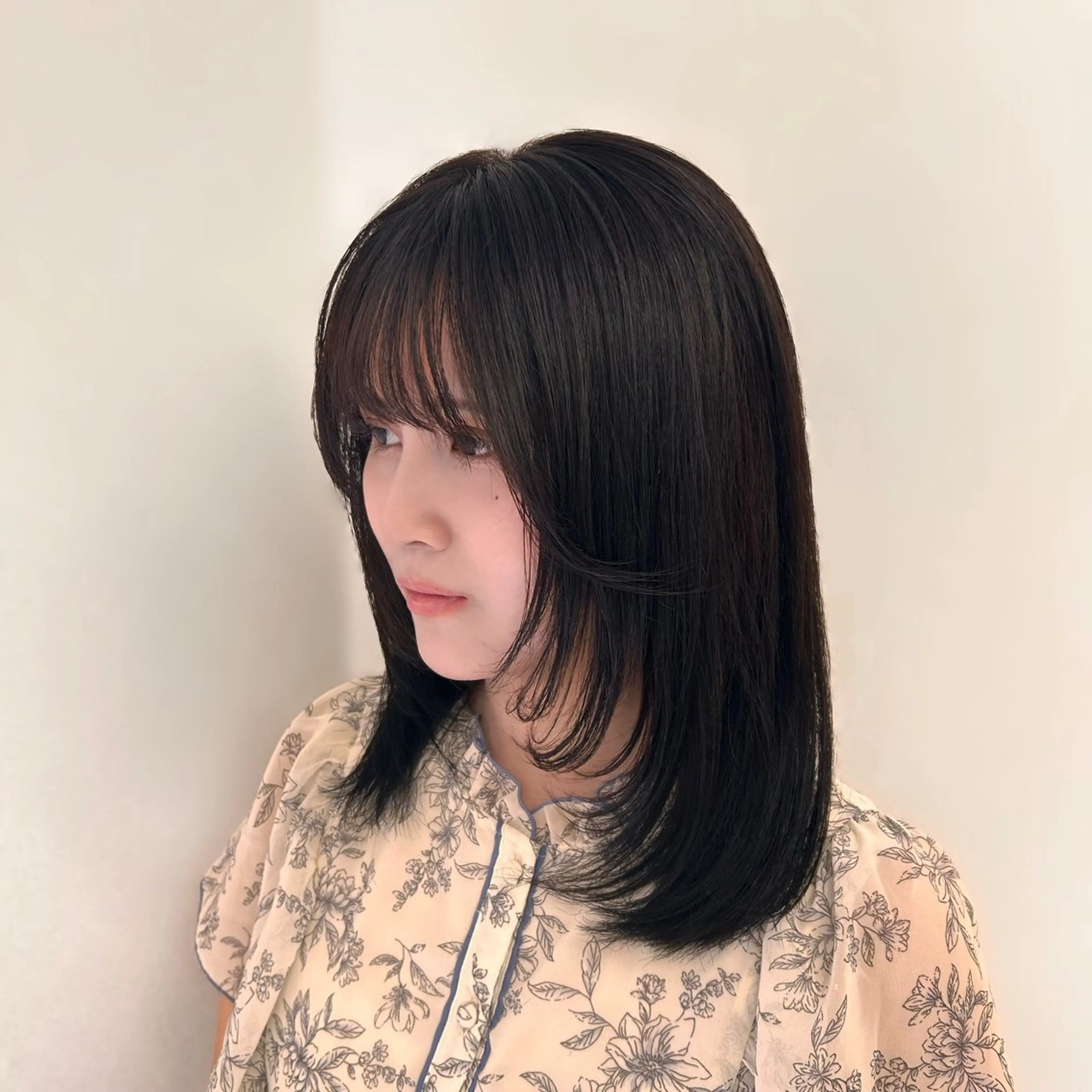 セミロング カラー カット ヘアカラー 【モデル募集中】りの ルネ北千住店のヘアスタイル