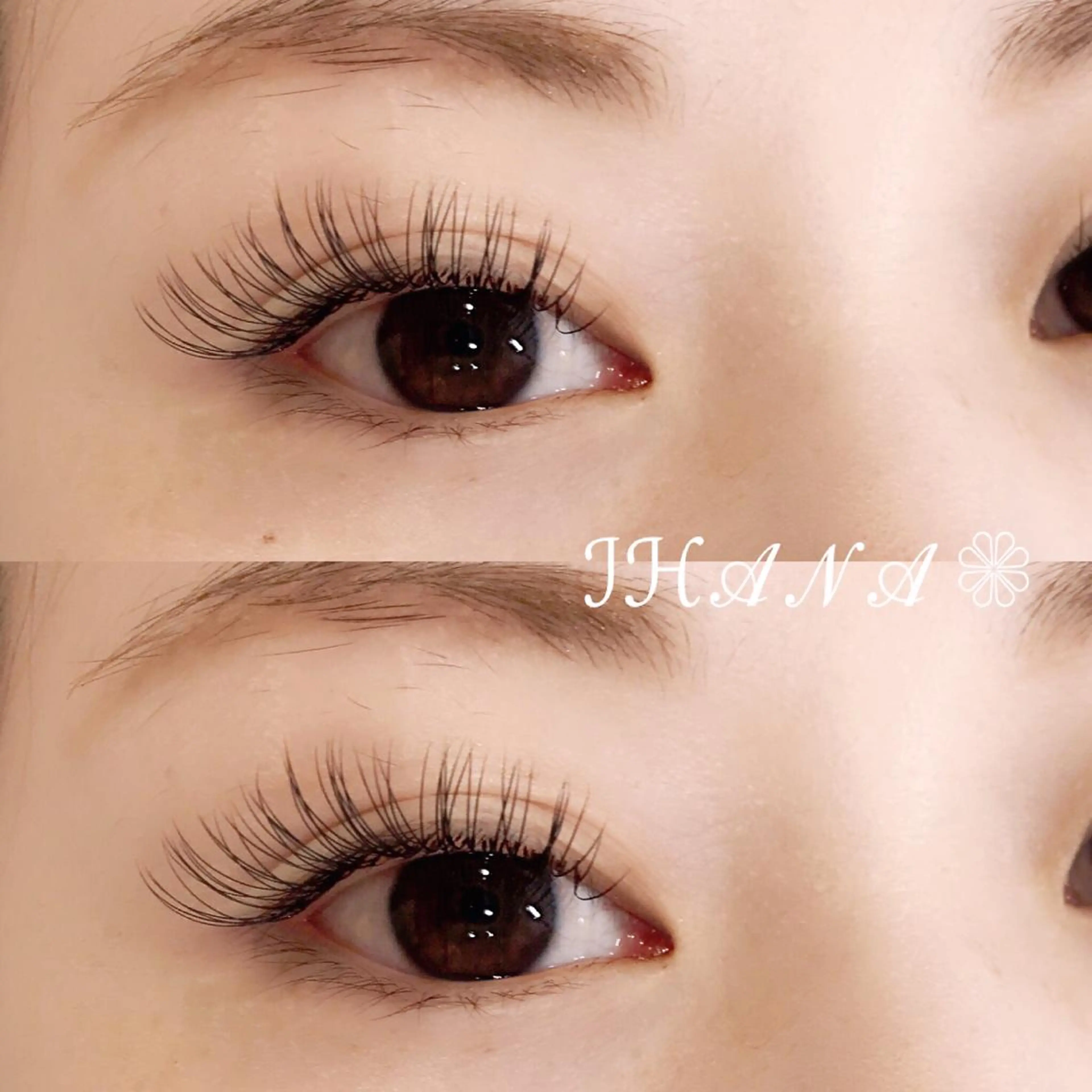 マツエク・マツパ Cカール フラットラッシュ セーブル IHANA ❁ イハナのマツエク・マツパデザイン