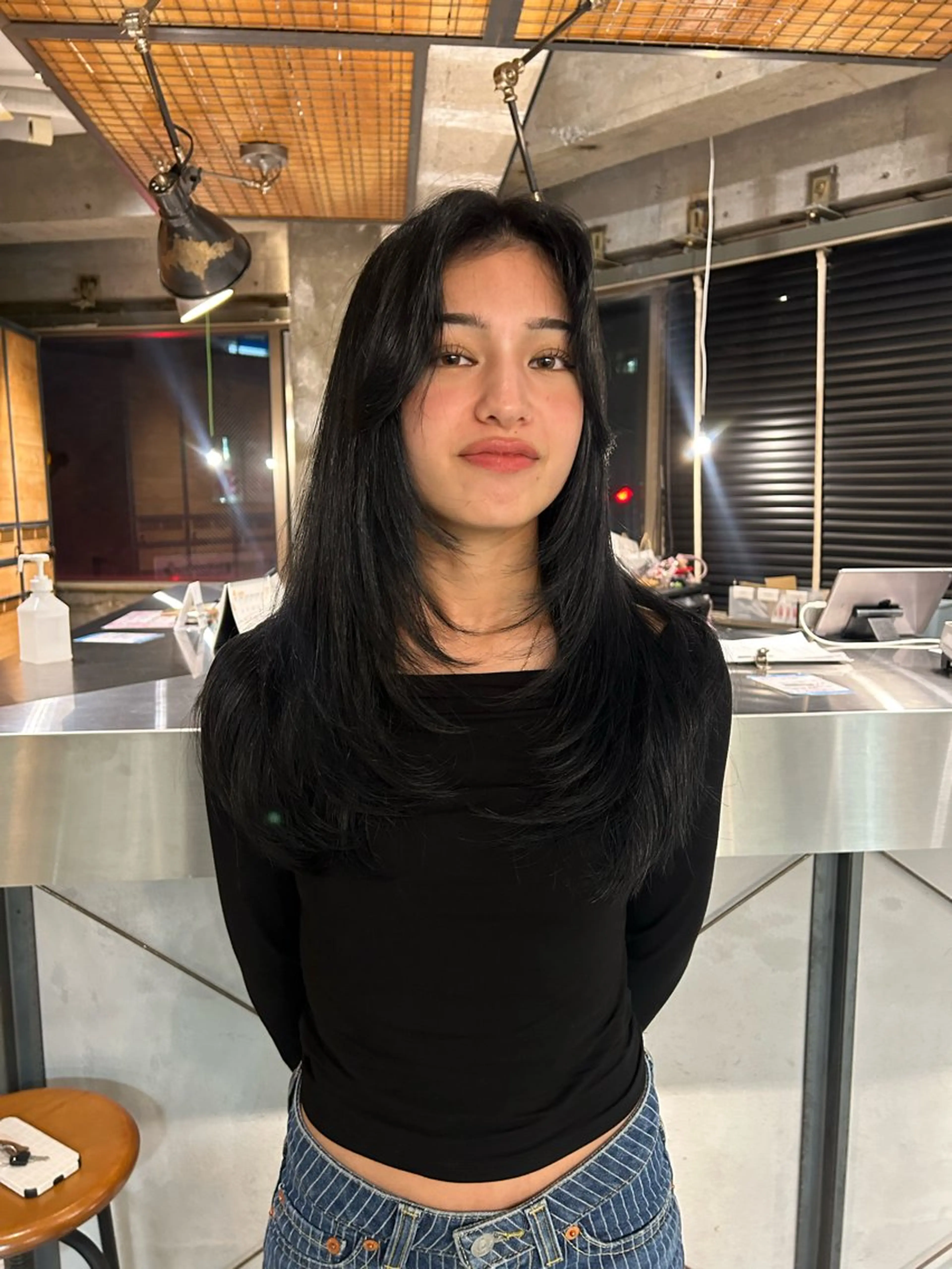 ロング カラー レイヤーカット カット ヘアカラー 丸みショート /NAGISAのヘアスタイル