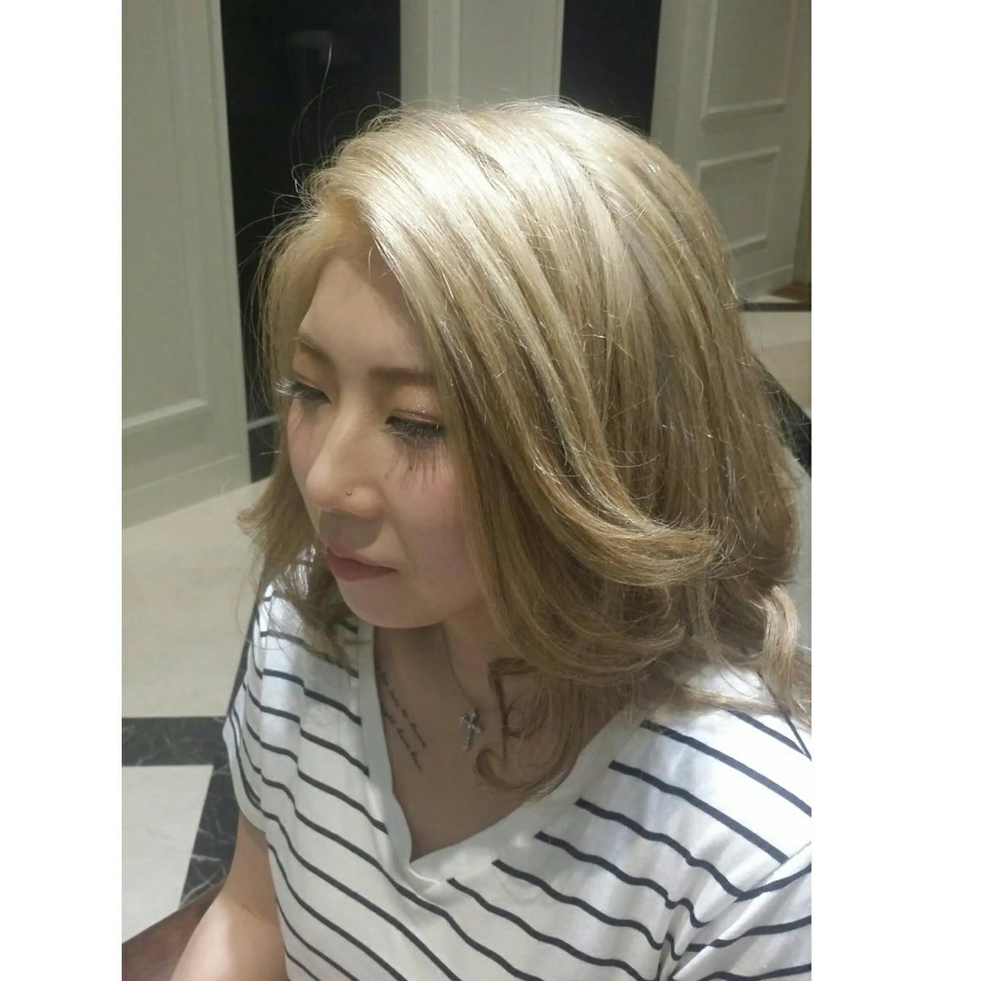 カラー ブリーチ na3moe【ナナナモエ】所属・髪質改善✨カラー特化 サロン🎨平尾晃一のヘアスタイル