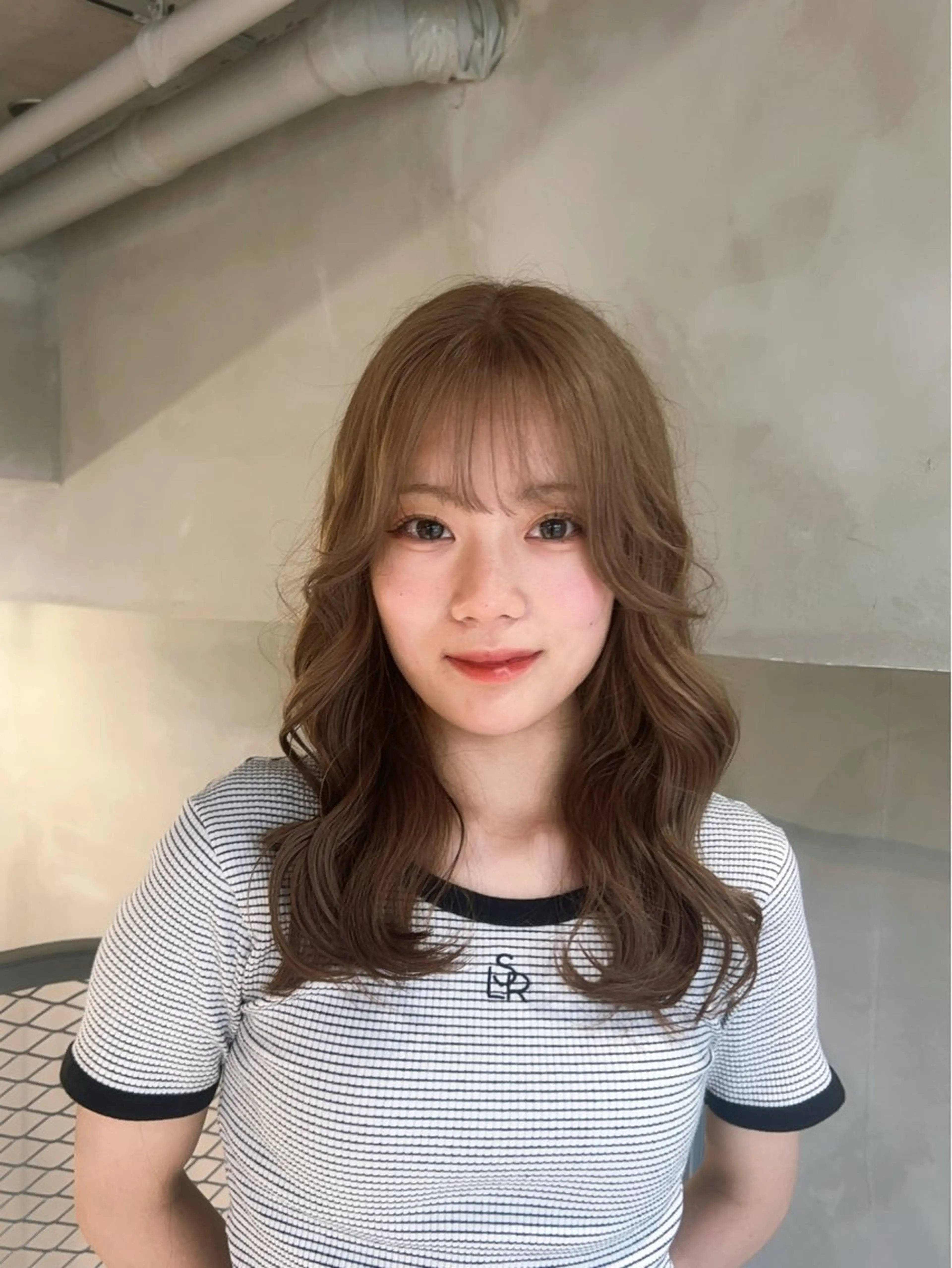 カラー ベージュカラー ミルクティーベージュ ヘアカラー くすみカラー ボブ / SEINAᯓ★のヘアスタイル