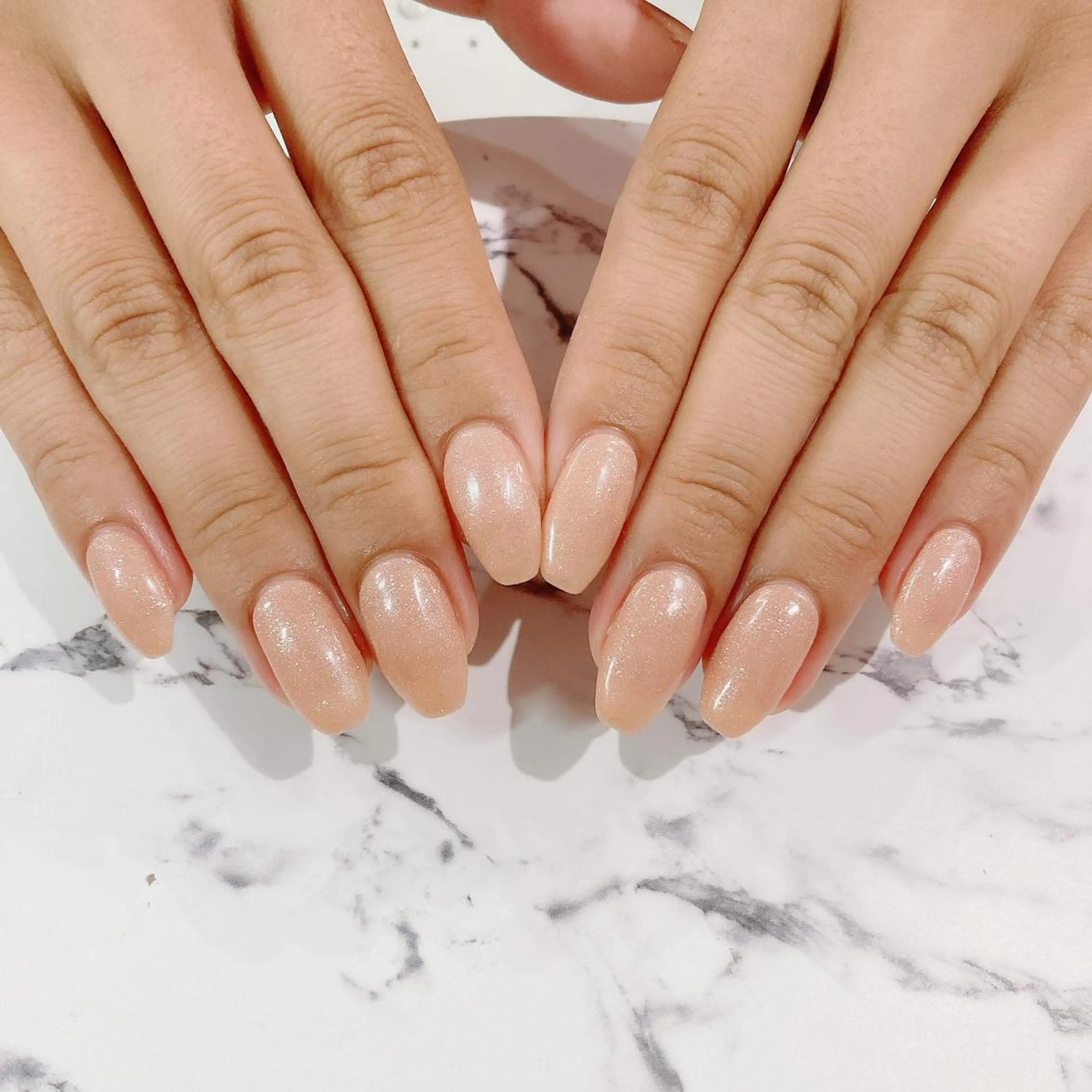 ネイル ジェルネイル キラキラネイル オフィスネイル ワンカラーネイル パラジェル Nail Kのネイルデザイン