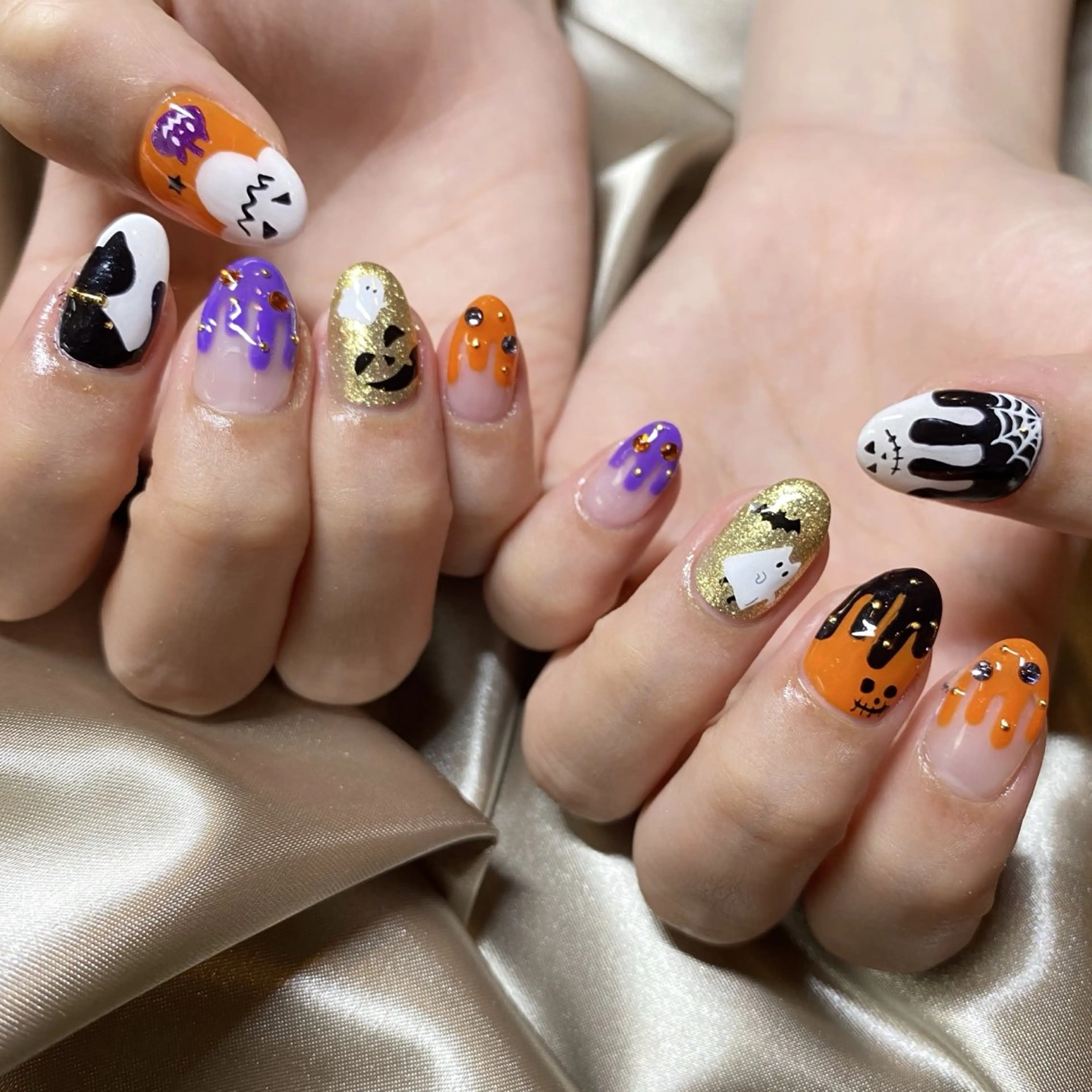 ネイル ハロウィン Nails VINATI所属・ササキスズナ Jr.ネイリストのネイルデザイン