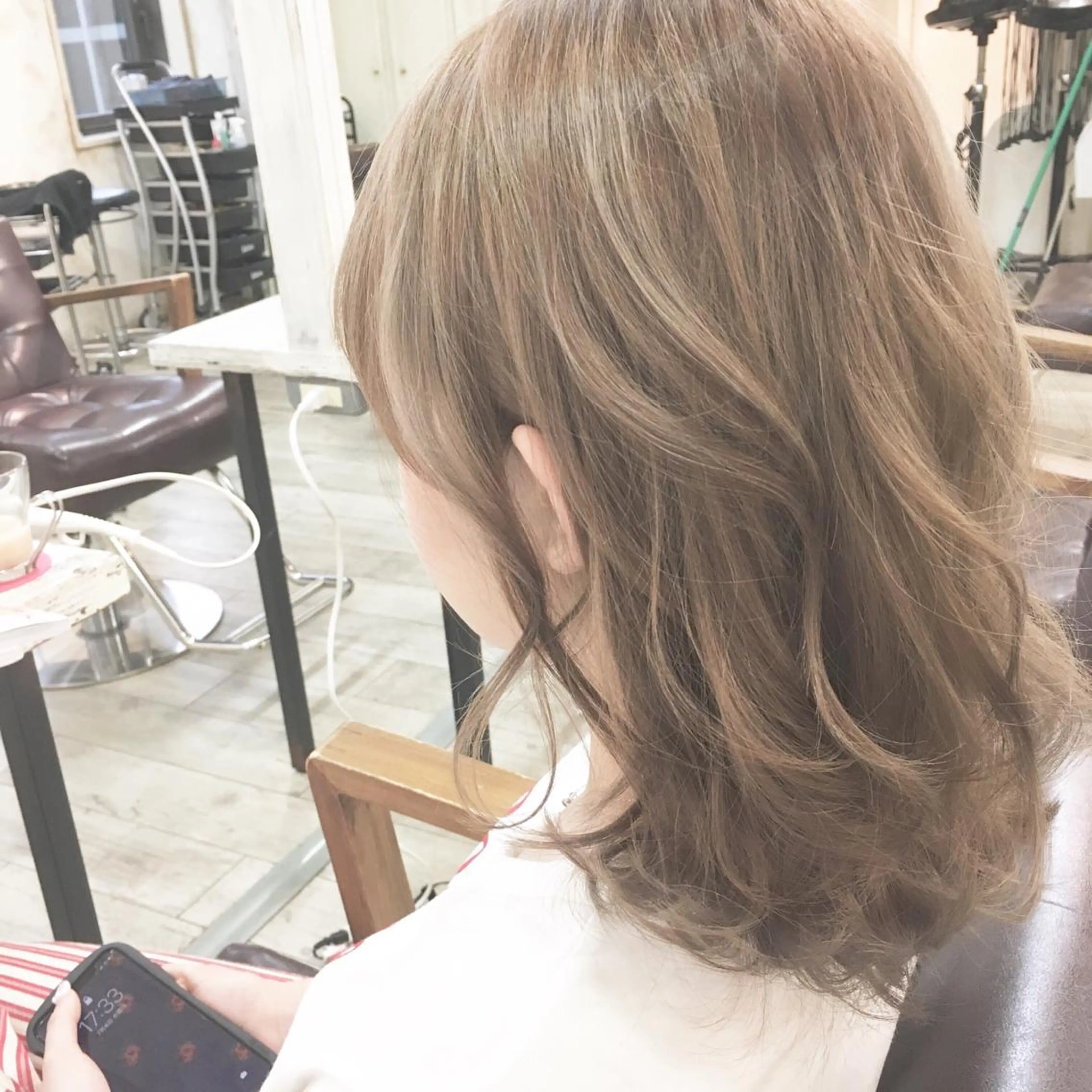 ミディアム カラー パーマ ヘアアレンジ ◆感動口コミ/最小顔 理論カット◆森口 峻のヘアスタイル