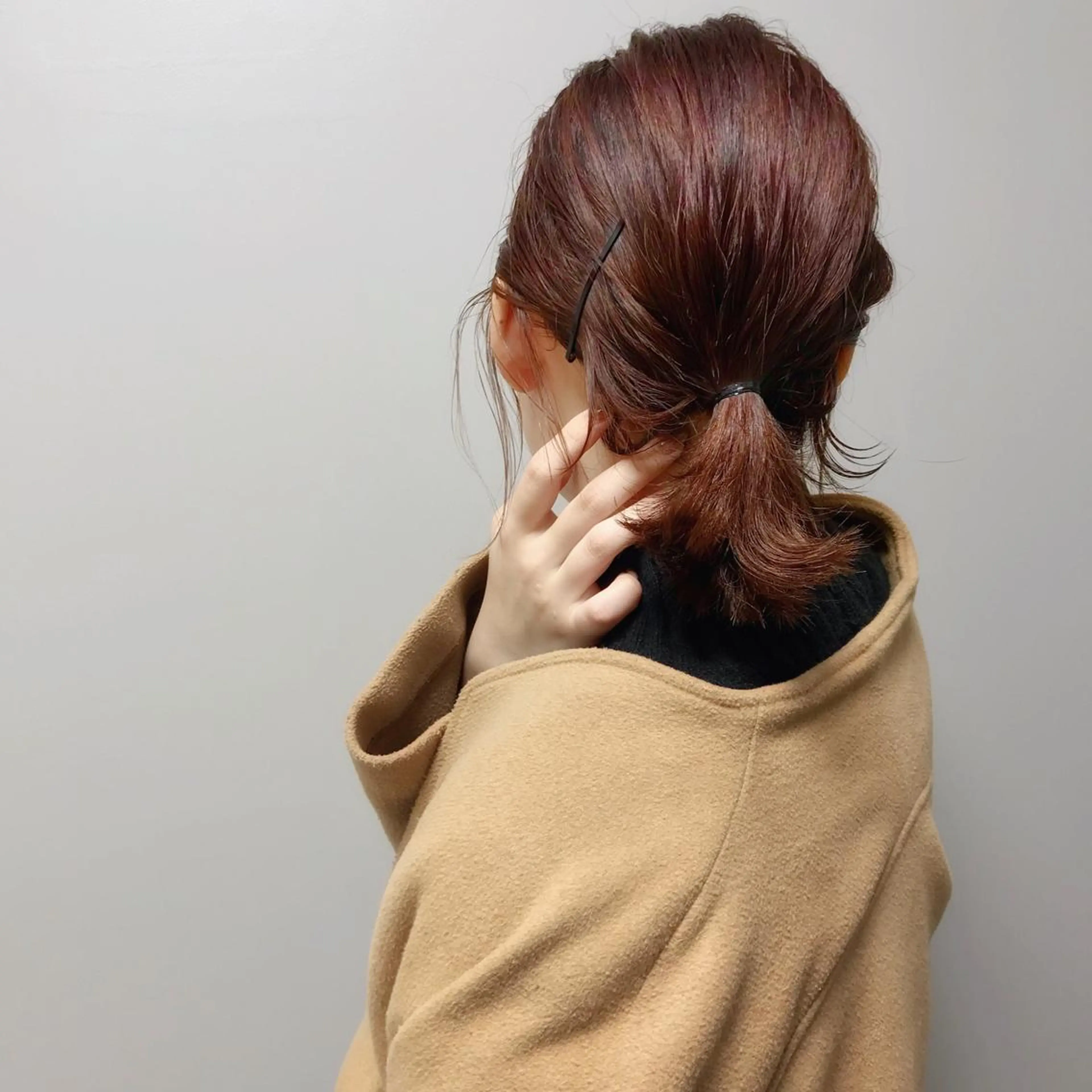 ミディアム カラー オレンジ ピンクカラー バイオレットカラー HARUNA🤍 色持ち良いツヤ髪のヘアスタイル