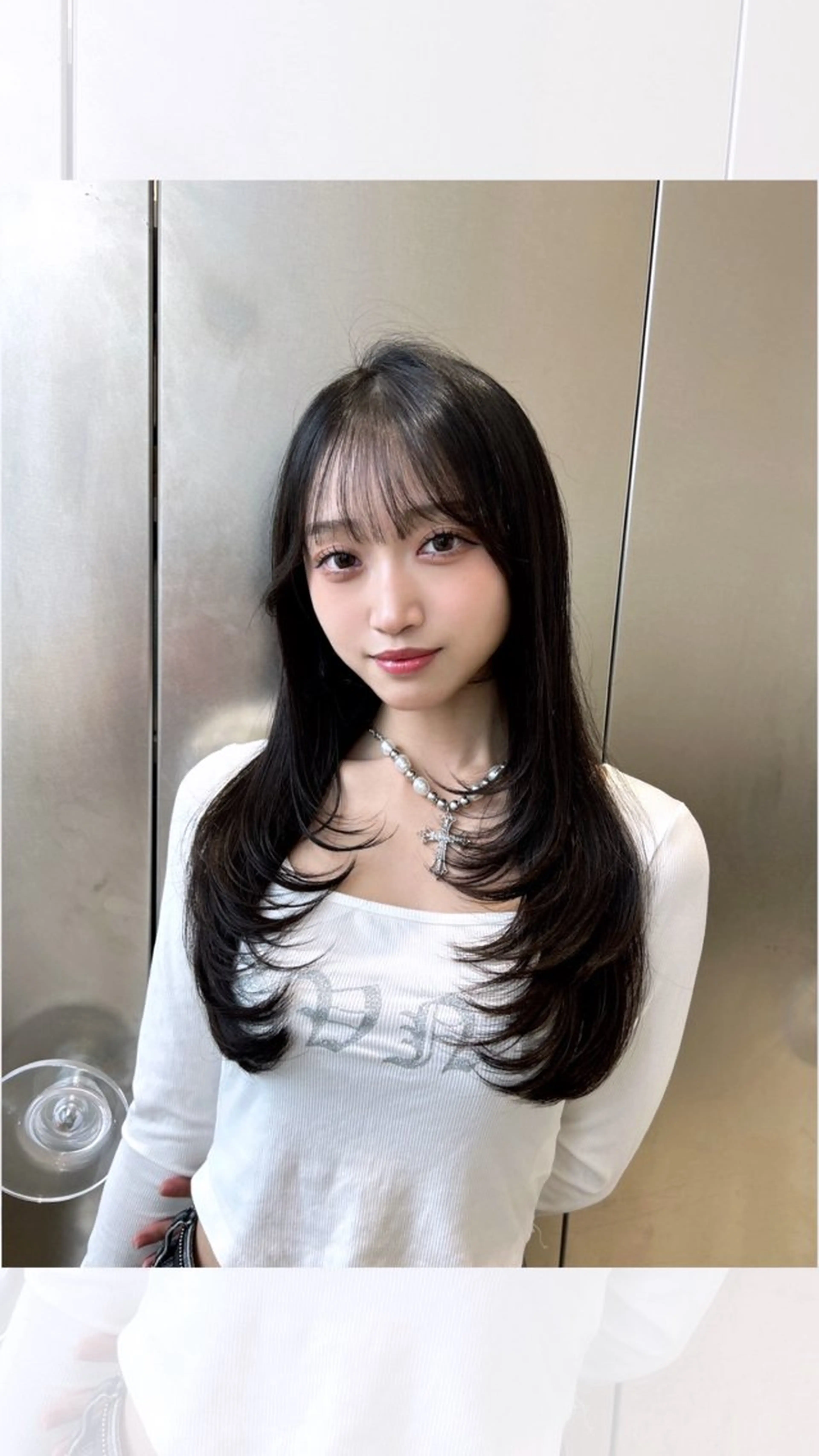 ロング カラー 韓国風ヘア 🩷韓国ヘア/ヨシン モリ🩷Maikaのヘアスタイル