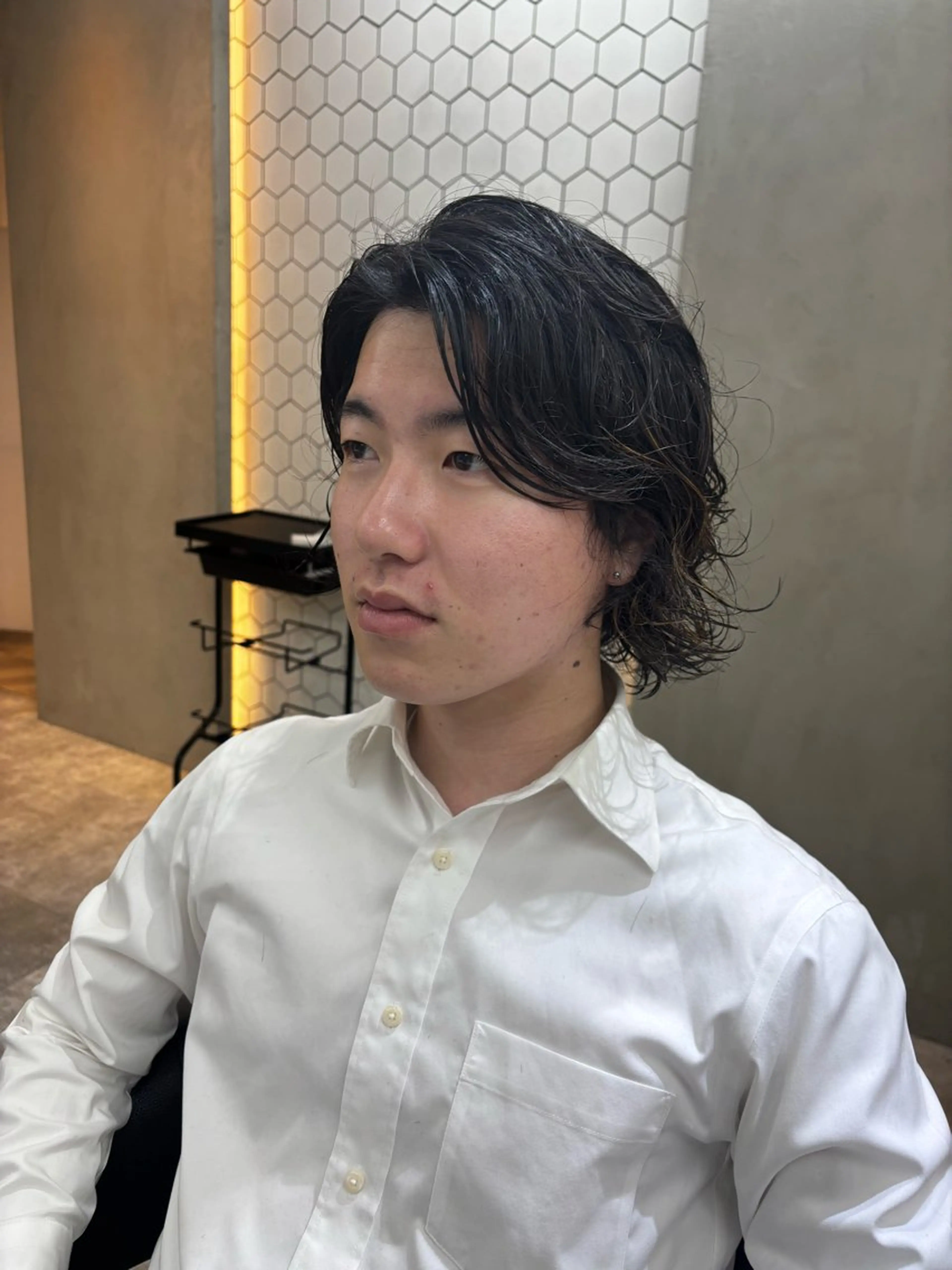 パーマ メンズ カット パーマ Ｖｉｏｔ  銀座 樋口 桃佳のヘアスタイル