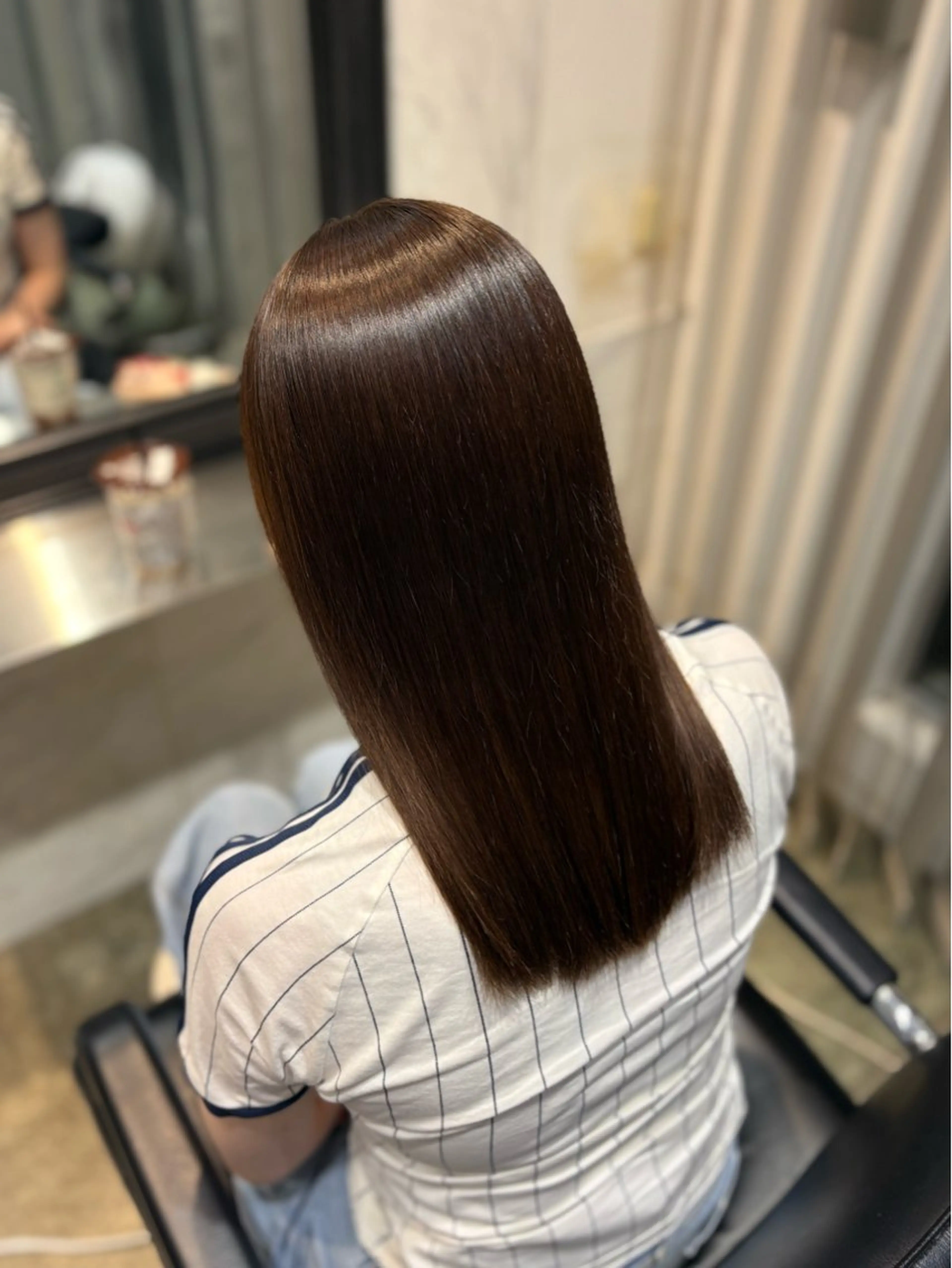 🤍 縮毛矯正 + 整えカット + 1stepトリートメント ⟡.·の写真