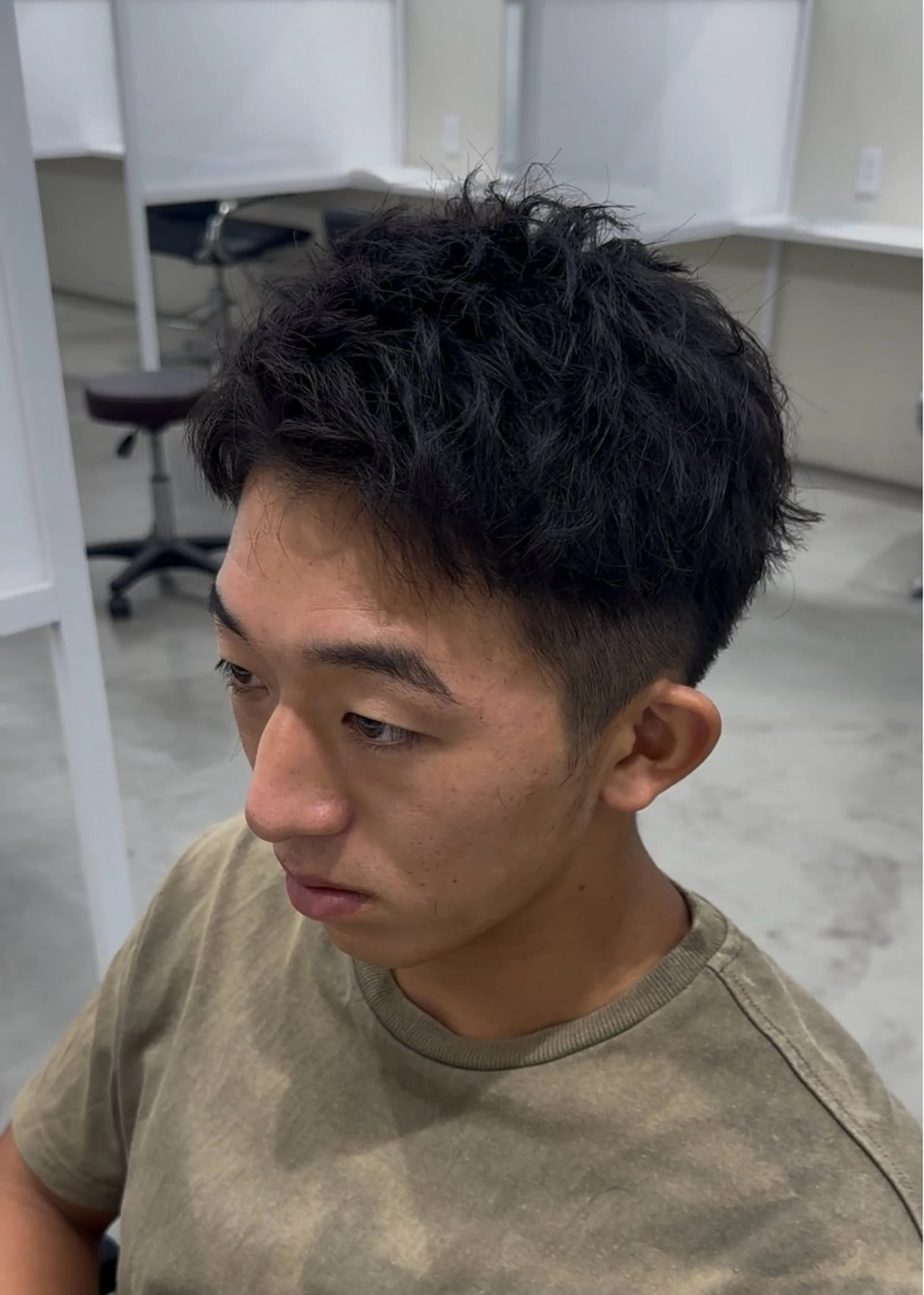 パーマ メンズ カット 加藤 拓海のヘアスタイル