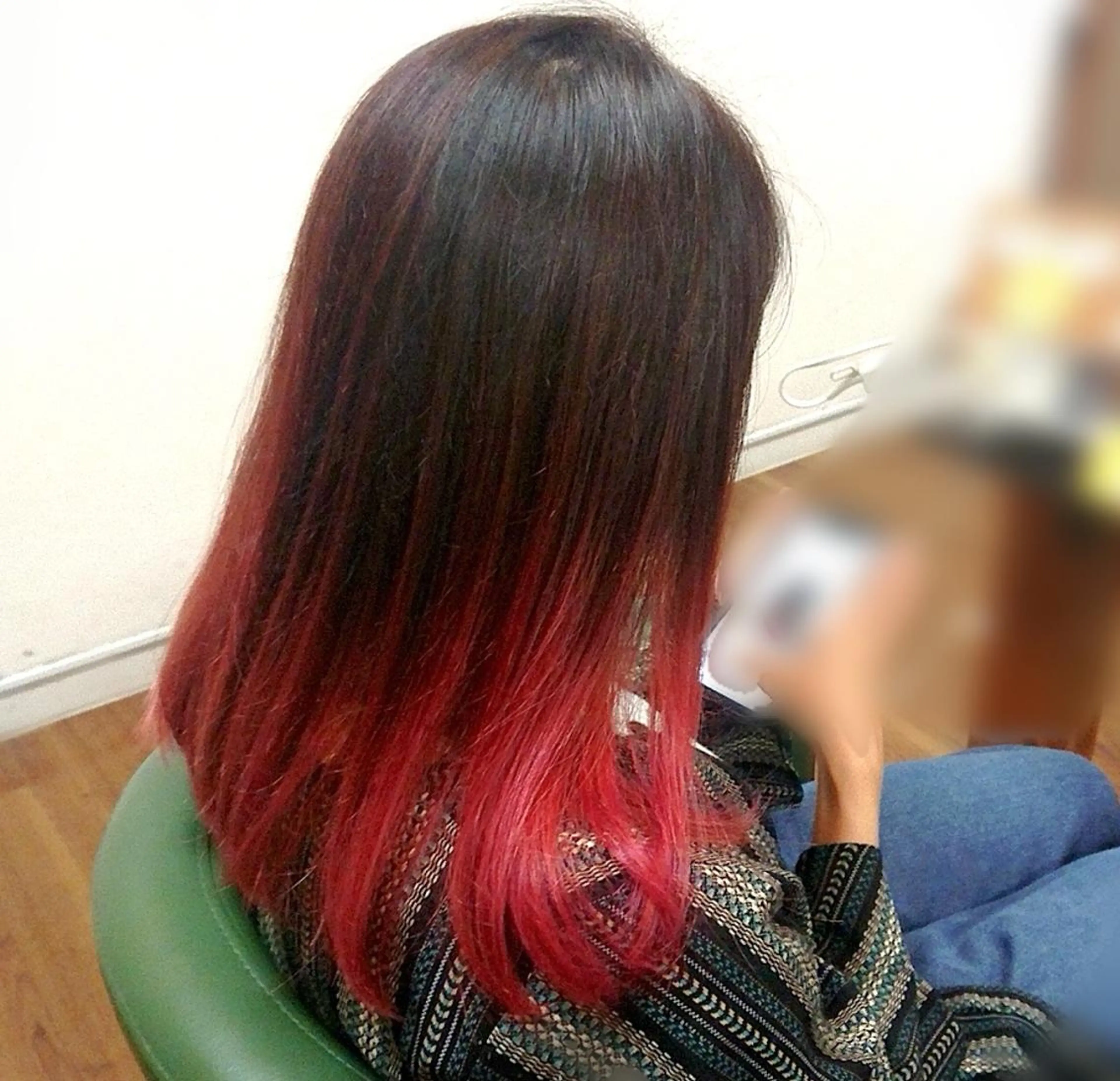 ロング ヘアカラー トリートメント 渡辺 康行のヘアスタイル