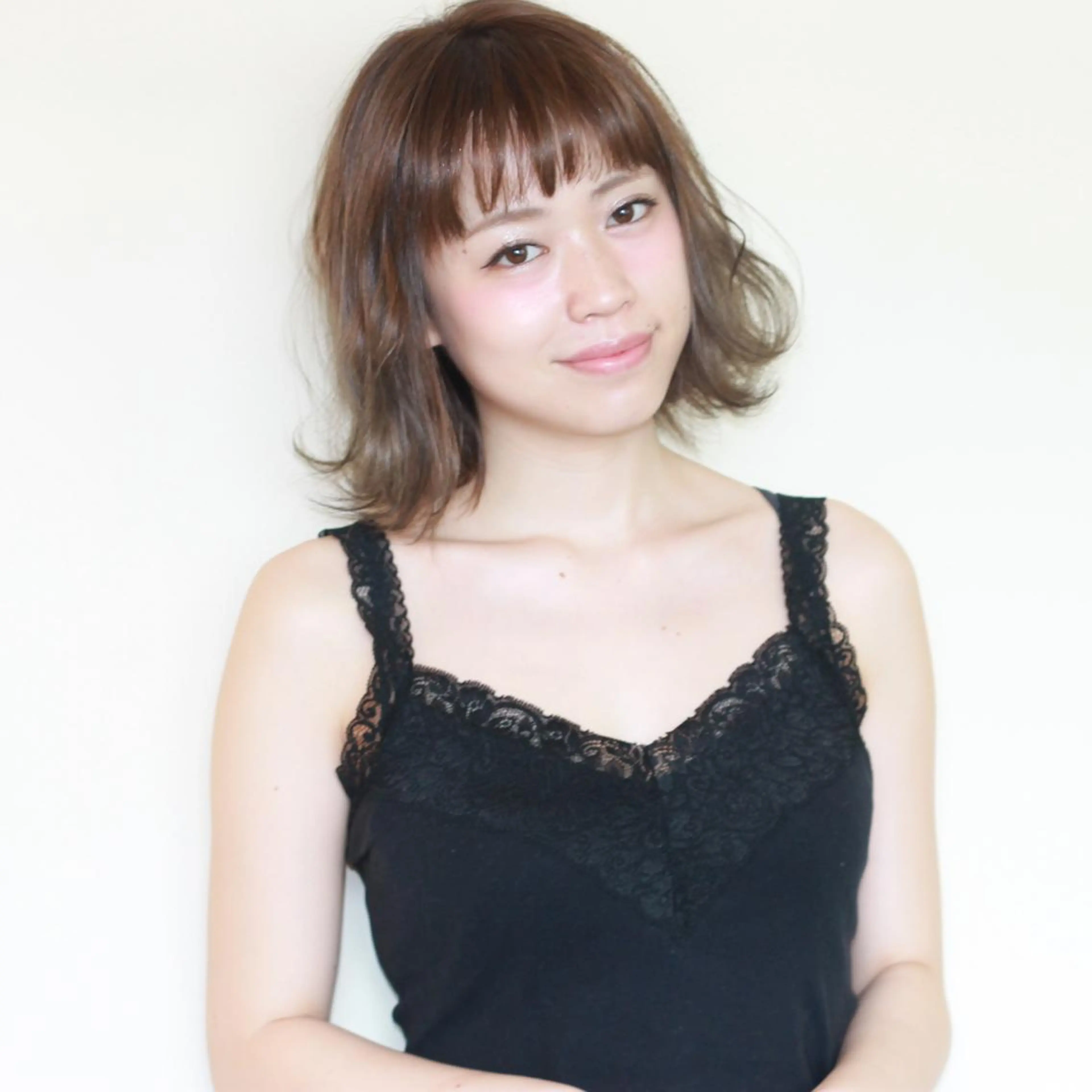 ショート カラー ボブ 上川 美幸のヘアスタイル