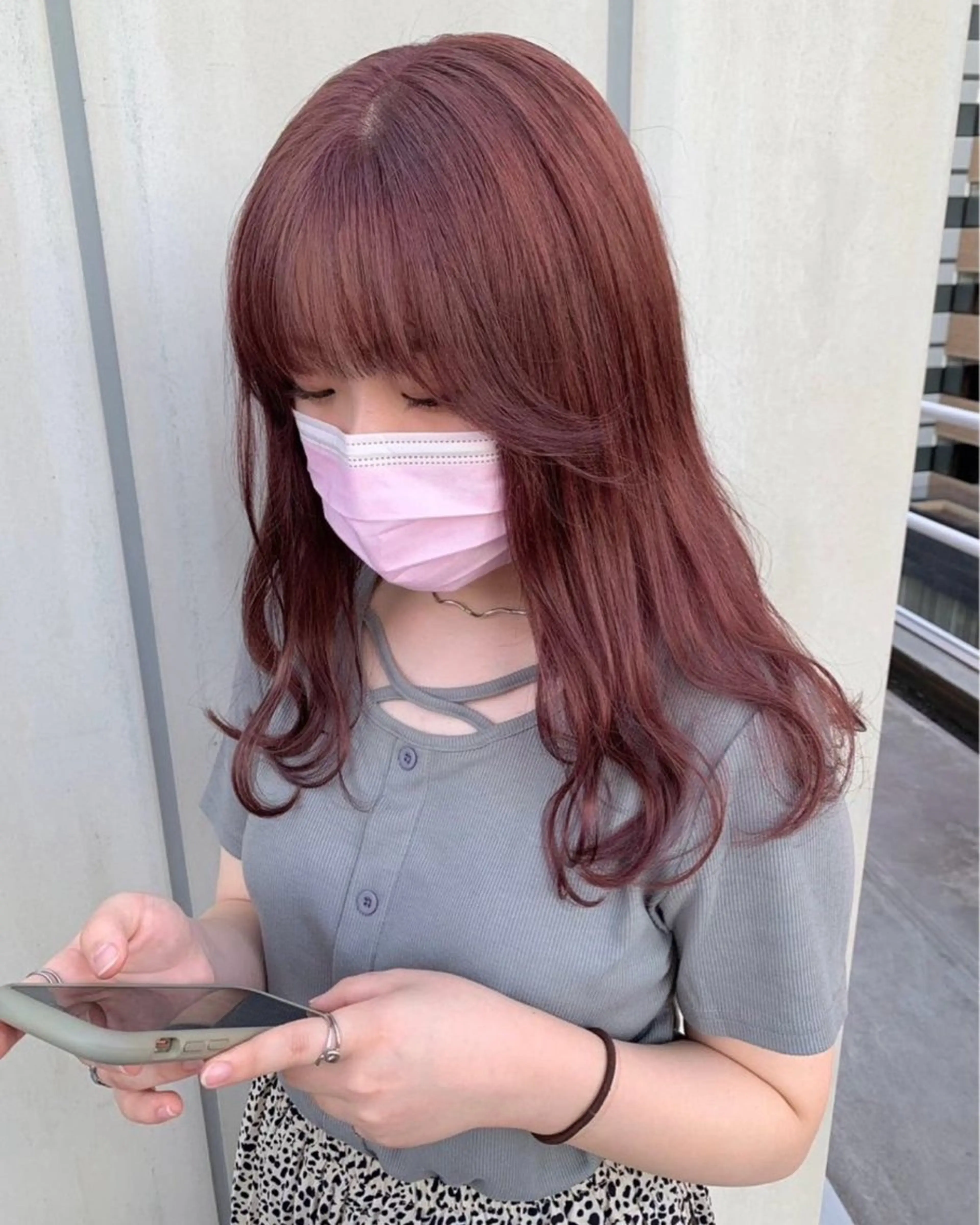 ミディアム ベージュカラー🧸/ 松崎/東区/田中理沙のヘアスタイル