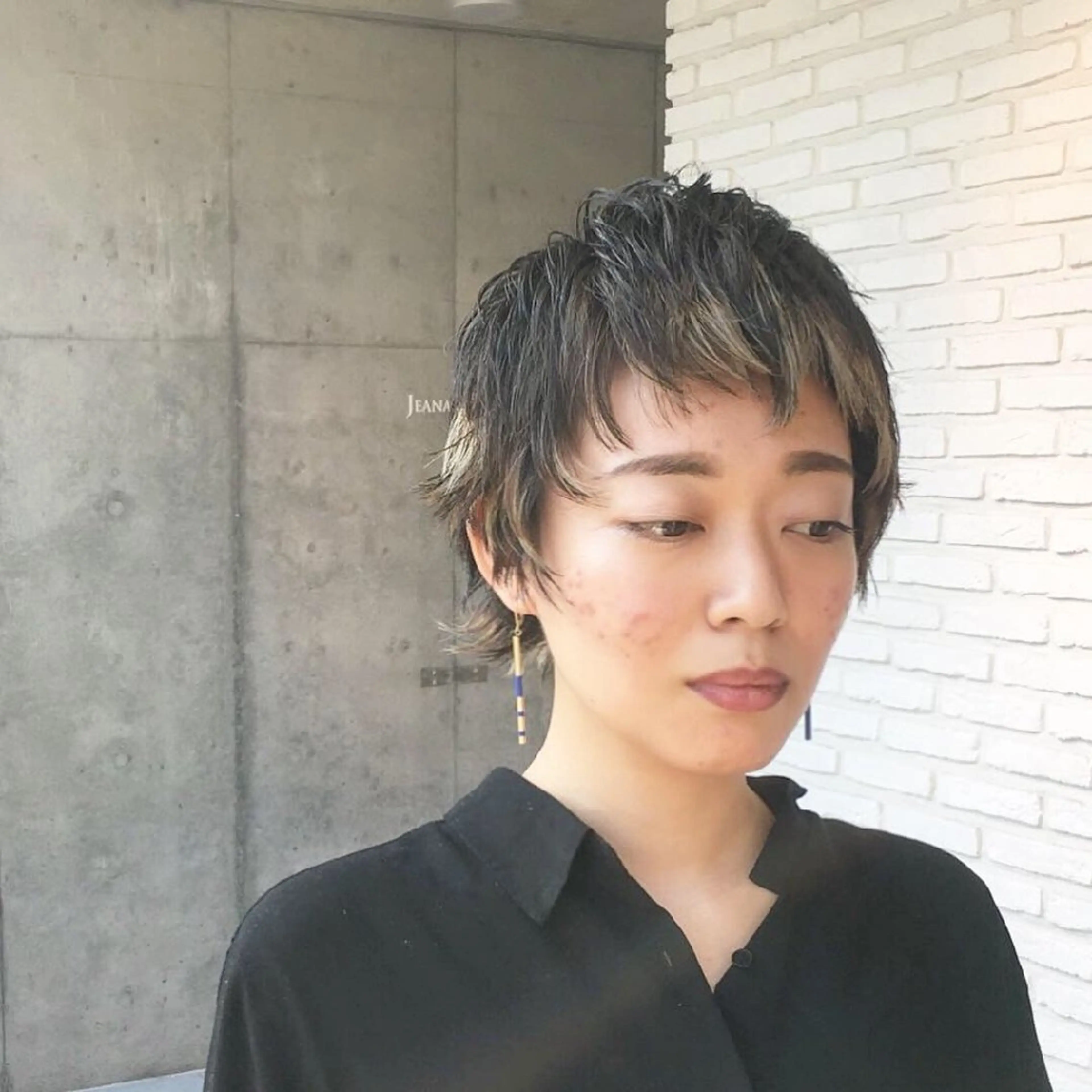 ショート ベリーショート ハイライト ショートヘア ウルフカット カット ヘアカラー kitsuki北参道所属・カガラシュン/ショー ト/ボブ/ウルフのヘアスタイル