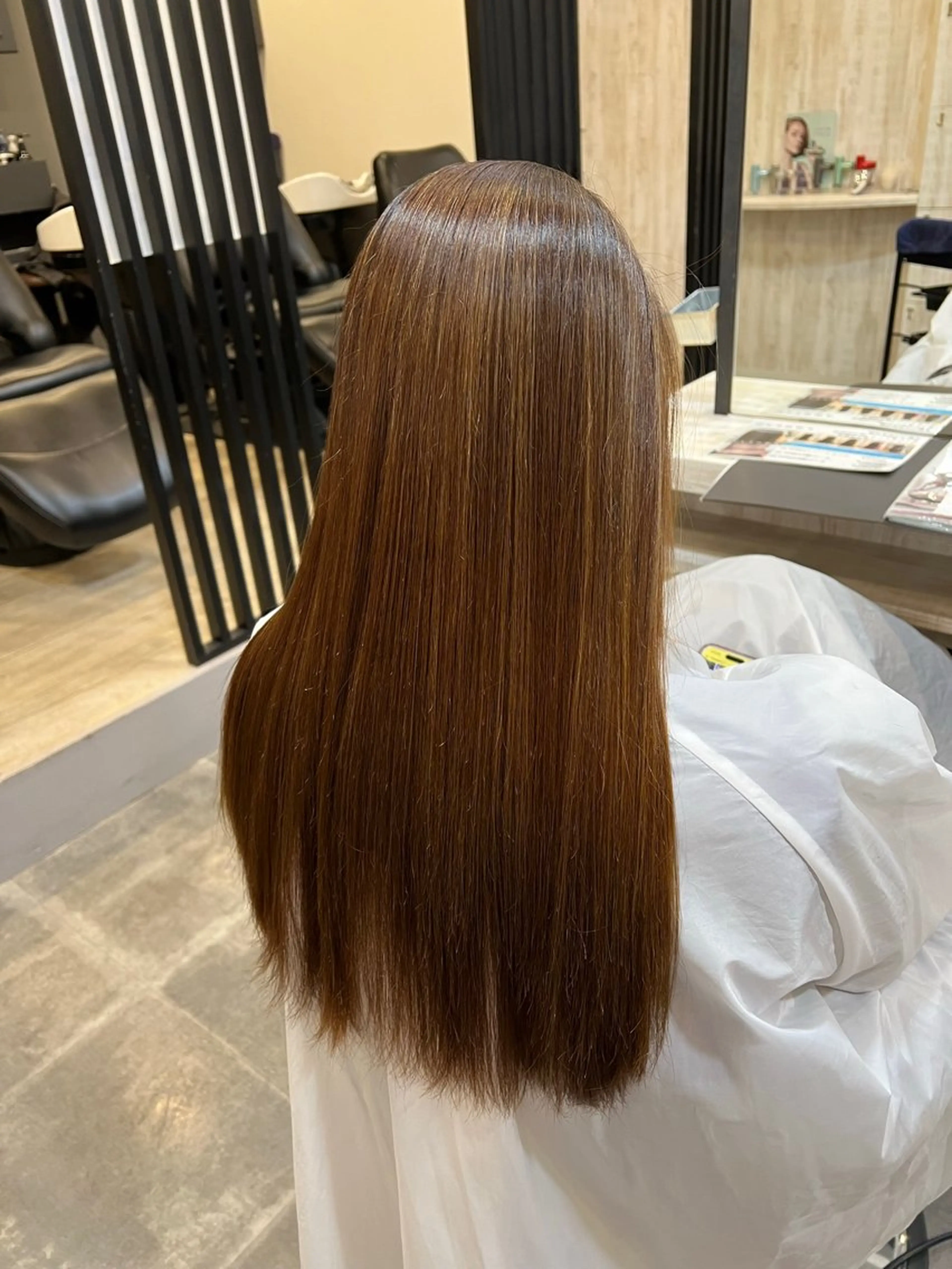 ロング 縮毛矯正 たんげ なるみ ┆Jr.スタイリストのヘアスタイル