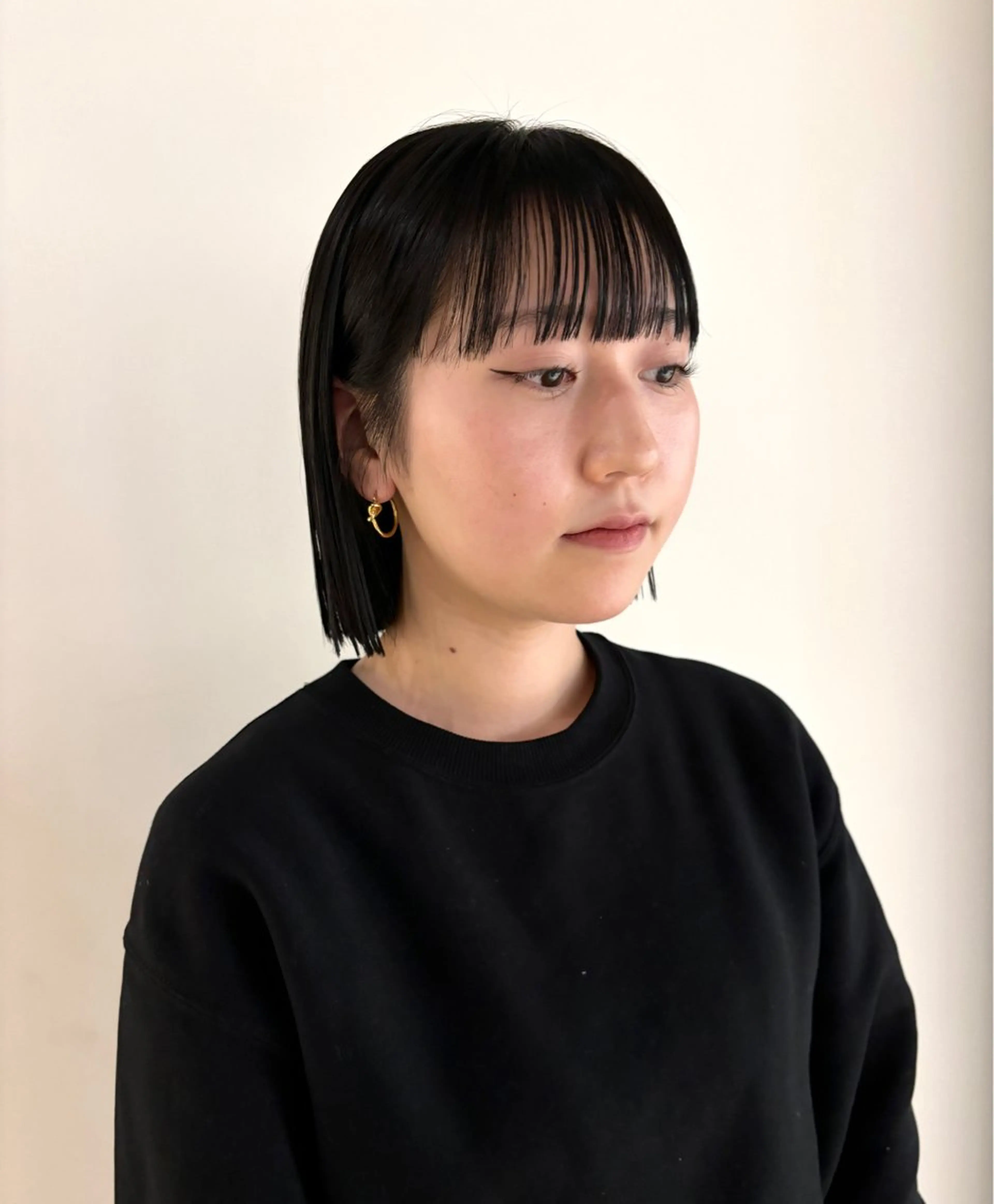 ショート カラー 透明感カラー ボブ ワイドバング カット ヘアカラー トリートメント やまもと さえのヘアスタイル