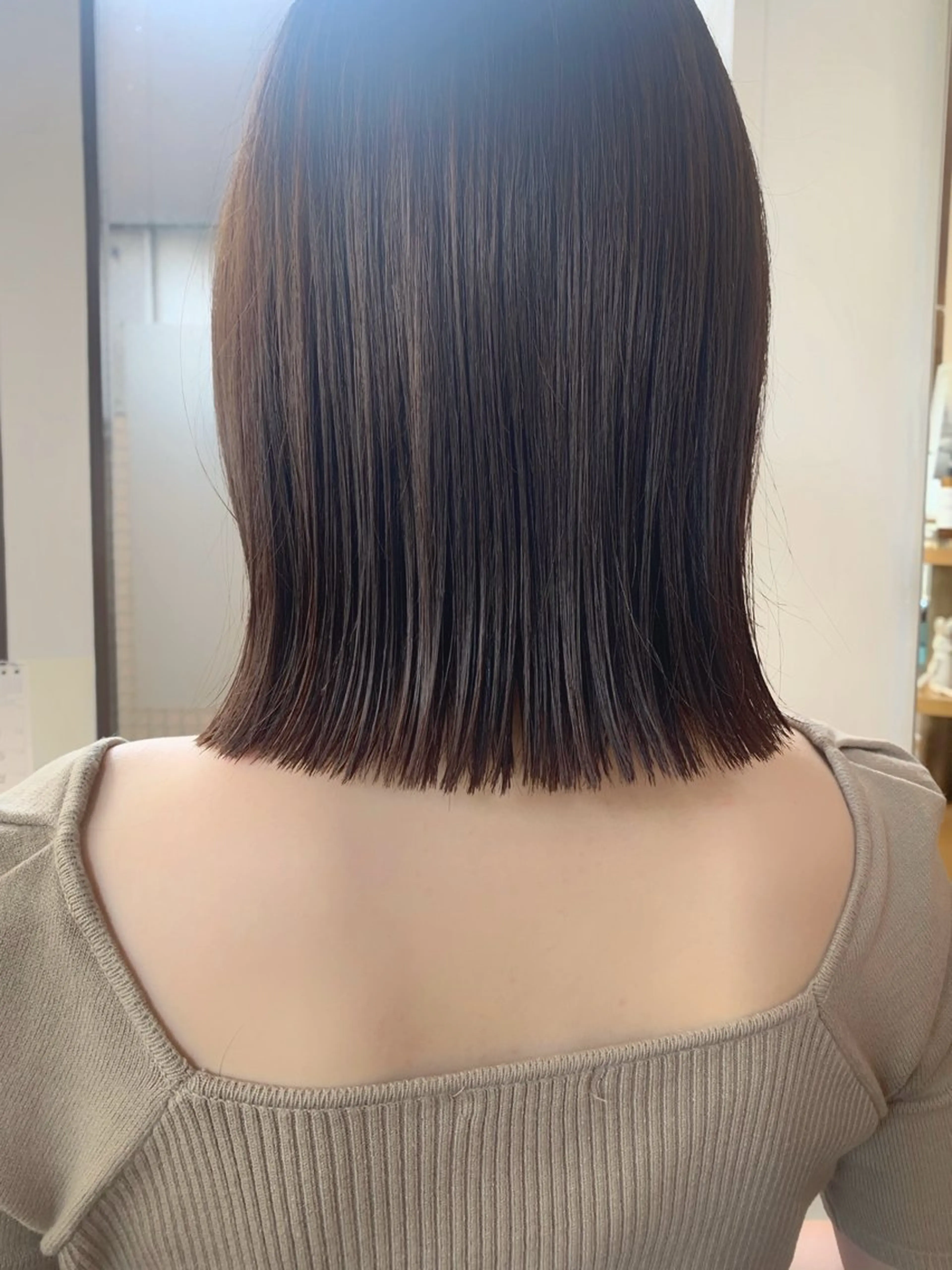 ミディアム カラー ✨縮毛矯正✨ボブ✨ ショート✨ショウゴのヘアスタイル