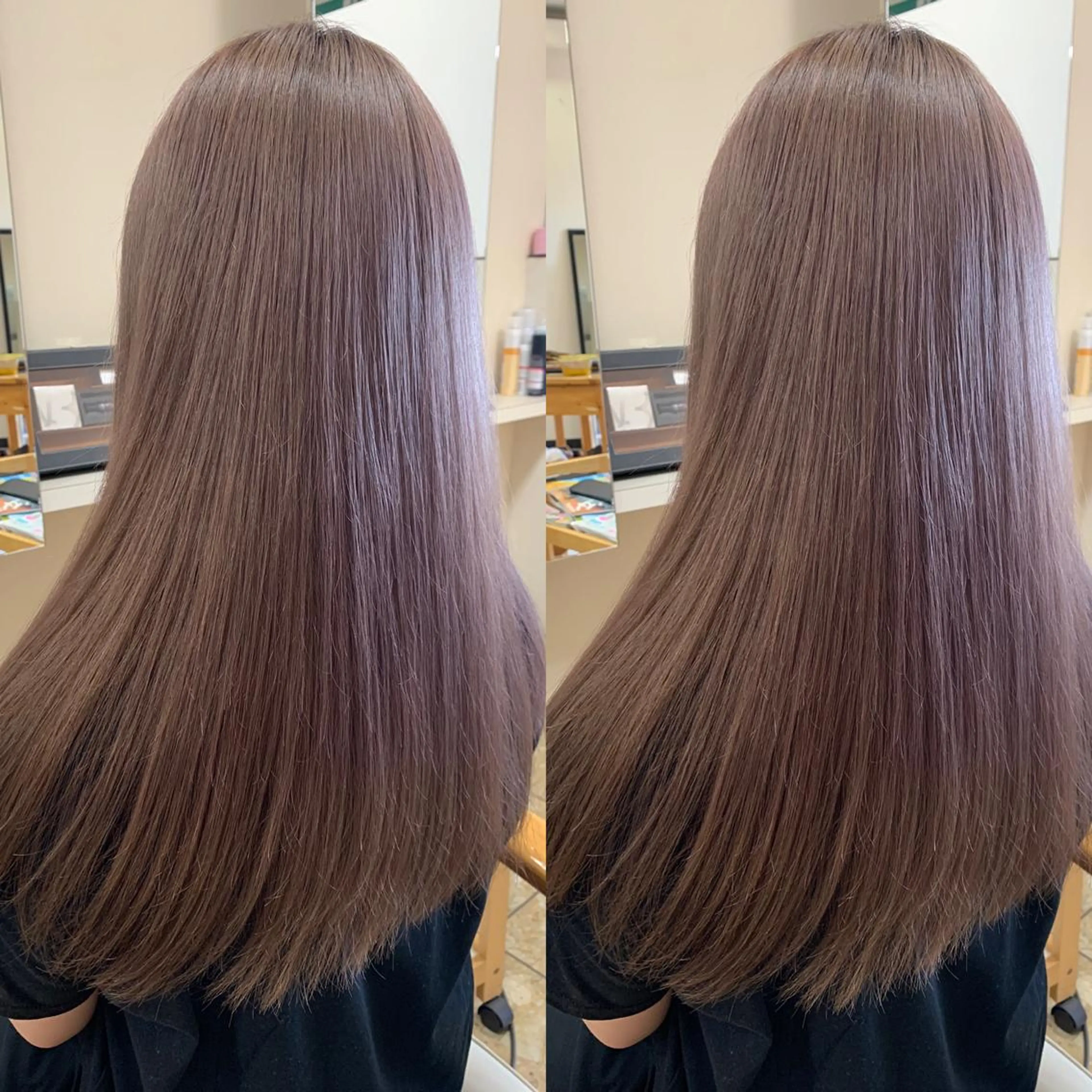 ロング カラー ベージュカラー ピンクカラー ヘアーサロンaxia所属・上田 英樹のヘアスタイル