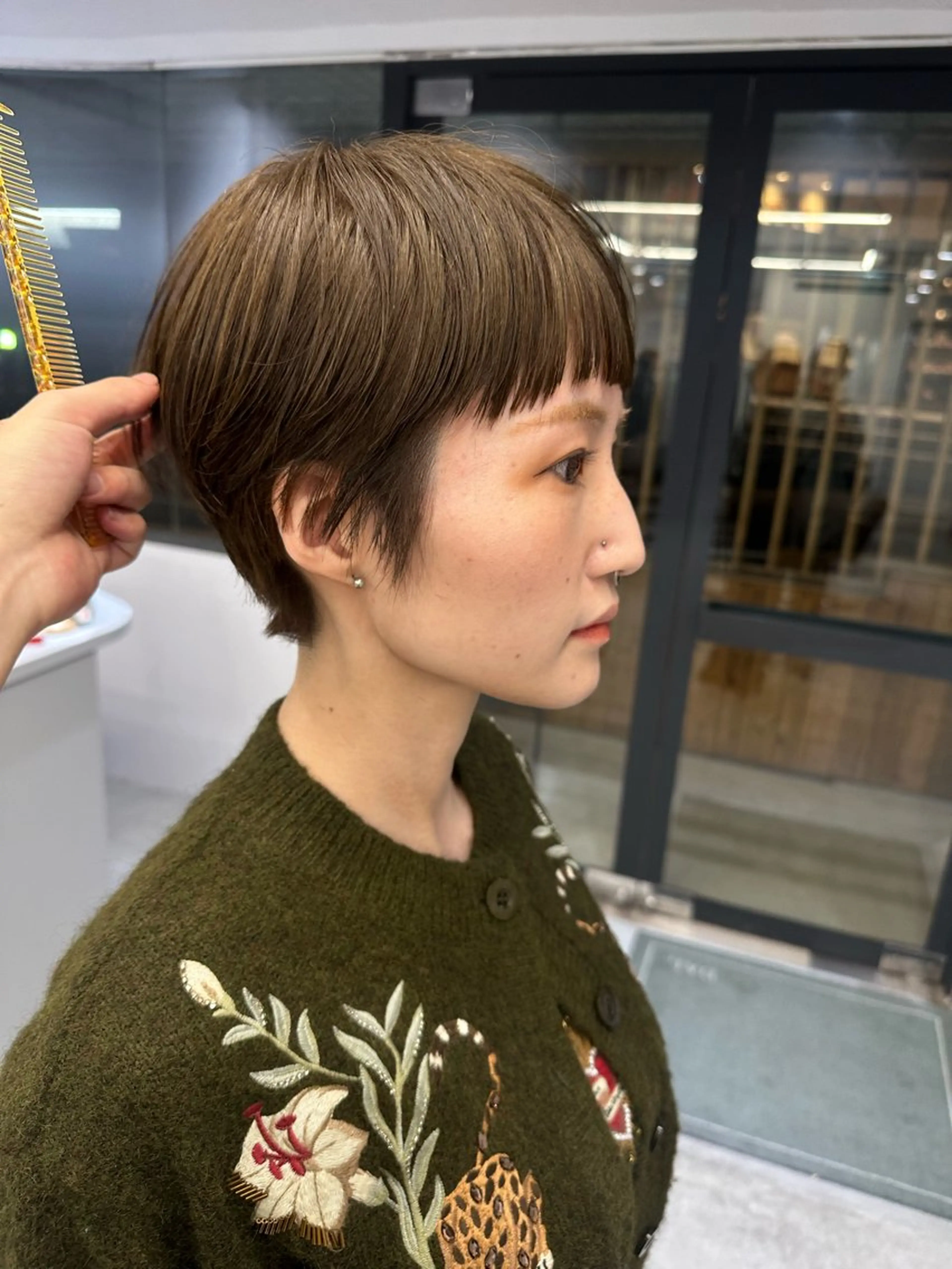 ショート カット ヘアカラー 骨格診断で絶対可愛い ✨丸みショート✨凌弥のヘアスタイル