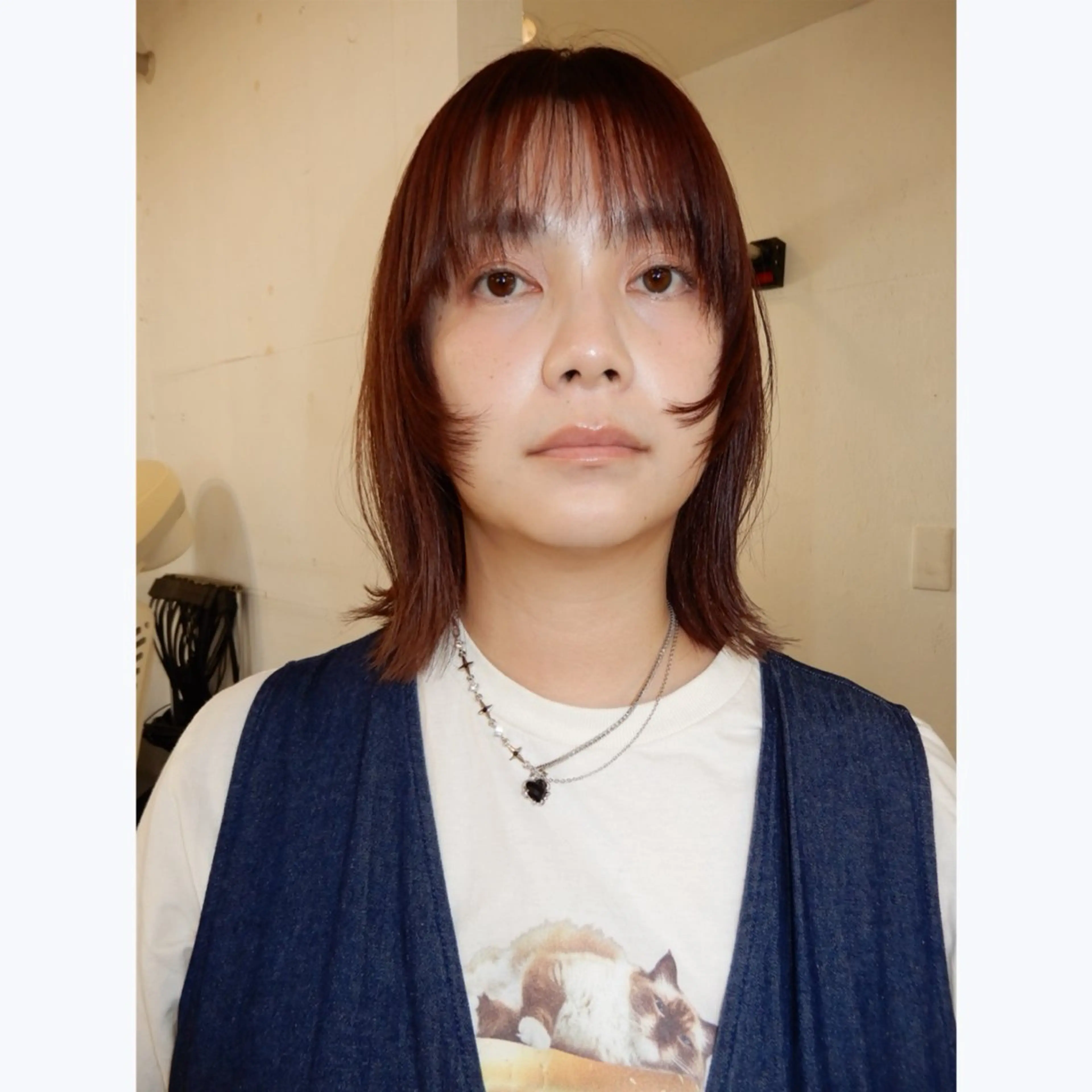 ミディアム カラー カット ヘアカラー デザインカット🎨 ボブ🫟おざきのヘアスタイル