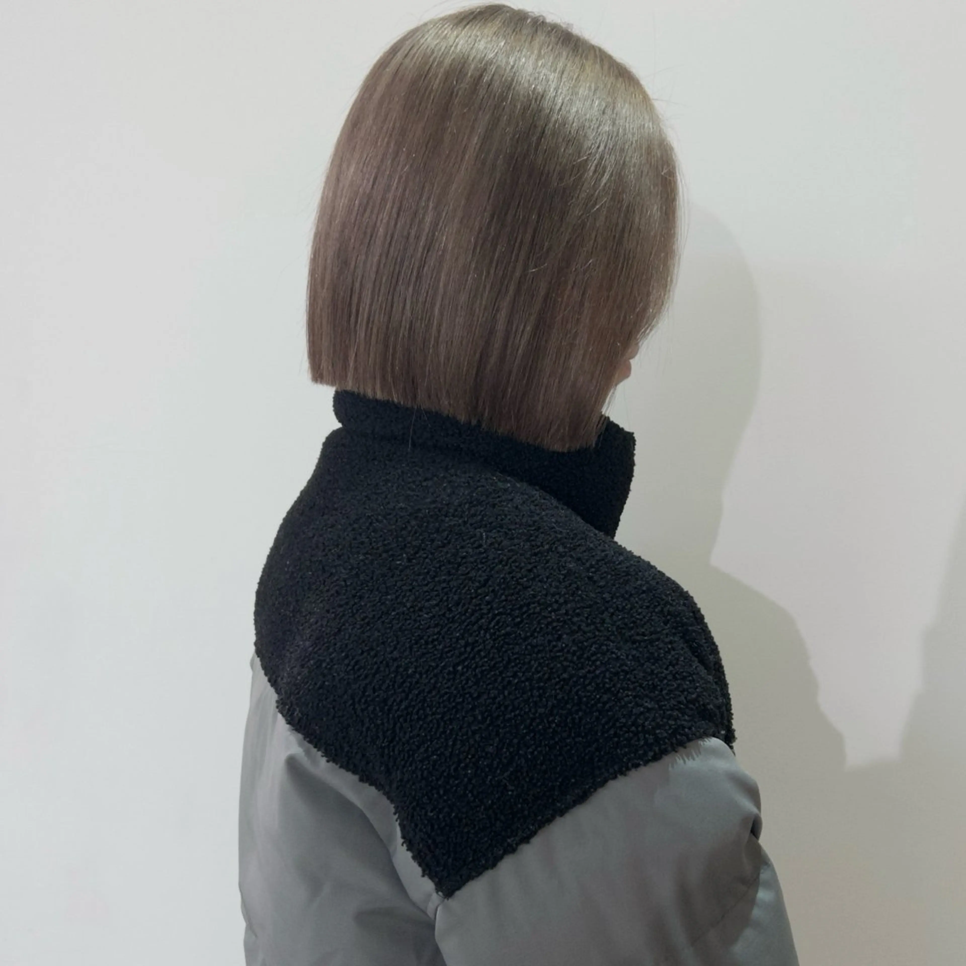 ミディアム カラー 透明感カラー ボブ 顔まわりレイヤー 顔周りカット レイヤーカット ヘアカラー トリートメント nonoka/ レイヤー透明感カラーのヘアスタイル