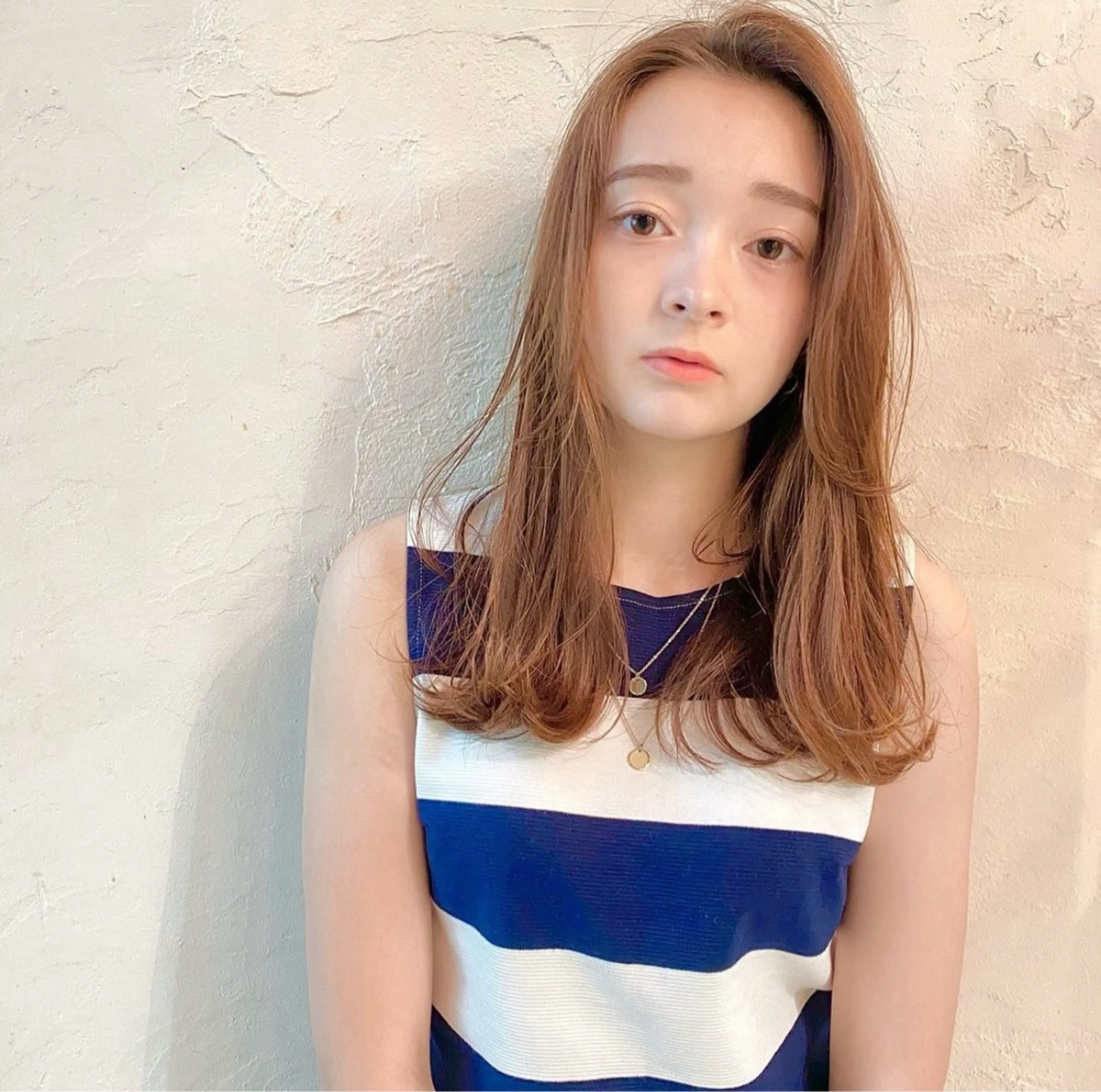 ロング knot by belle所属・明津 桜空のヘアスタイル