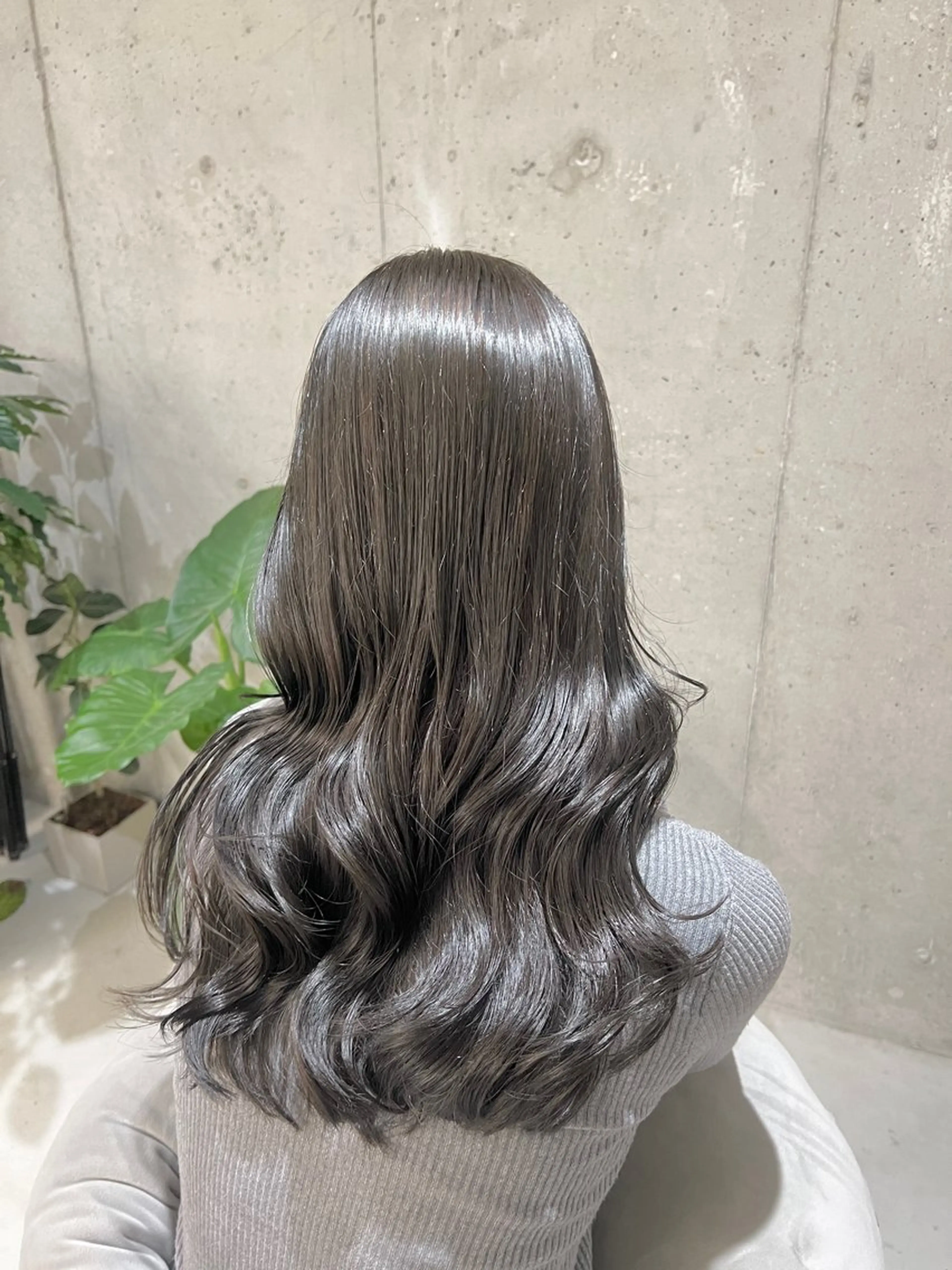ロング カラー 透明感カラー くせ毛 髪質改善 縮毛矯正 トリートメント 頓所 大昂のヘアスタイル