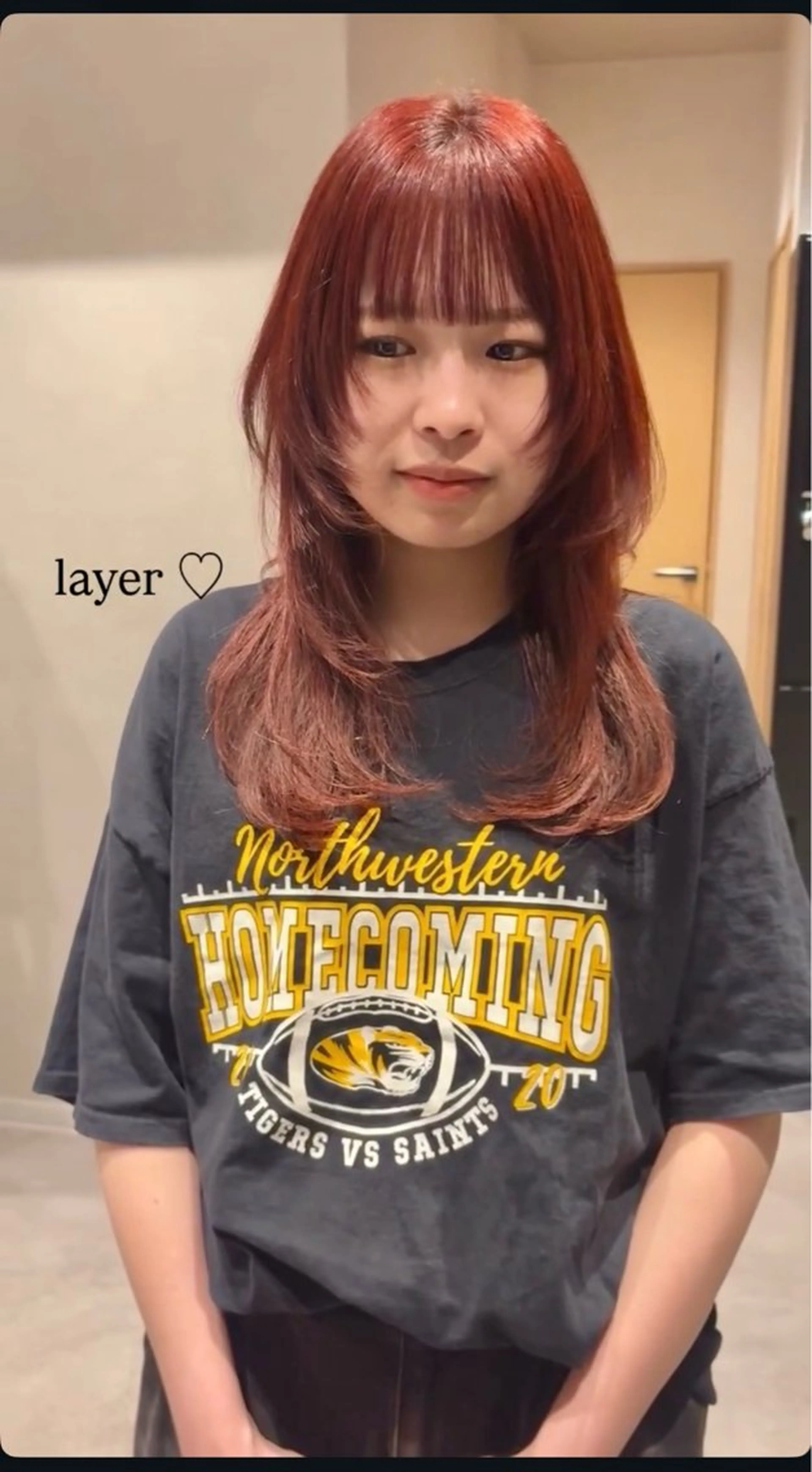 ロング ハッシュカット レイヤーカット ロング ウルフカット カット ヘアカラー 【ボブ/個室サロン】 癒し空間mimuraのヘアスタイル