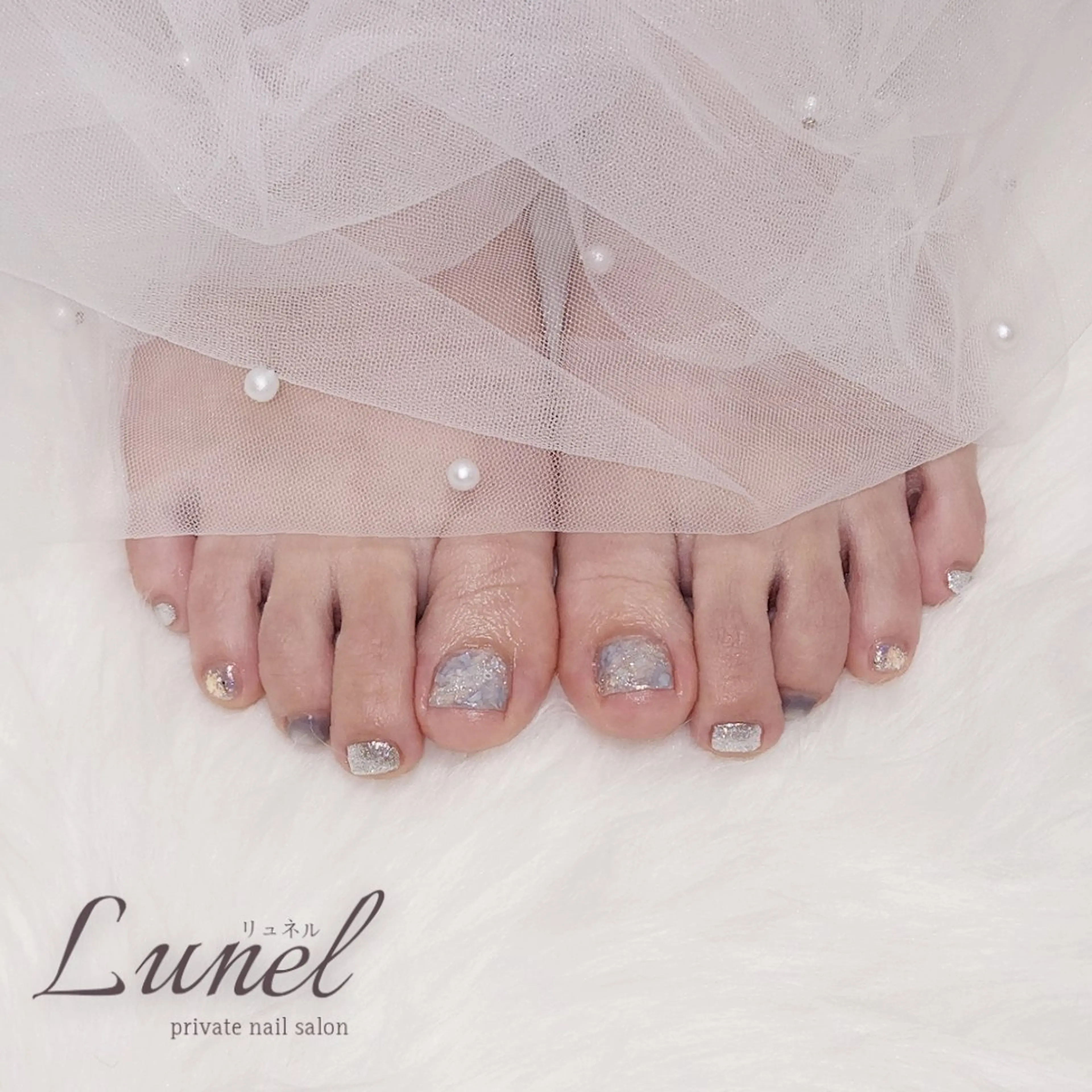 ネイル フットネイル Lunel kaedeのネイルデザイン