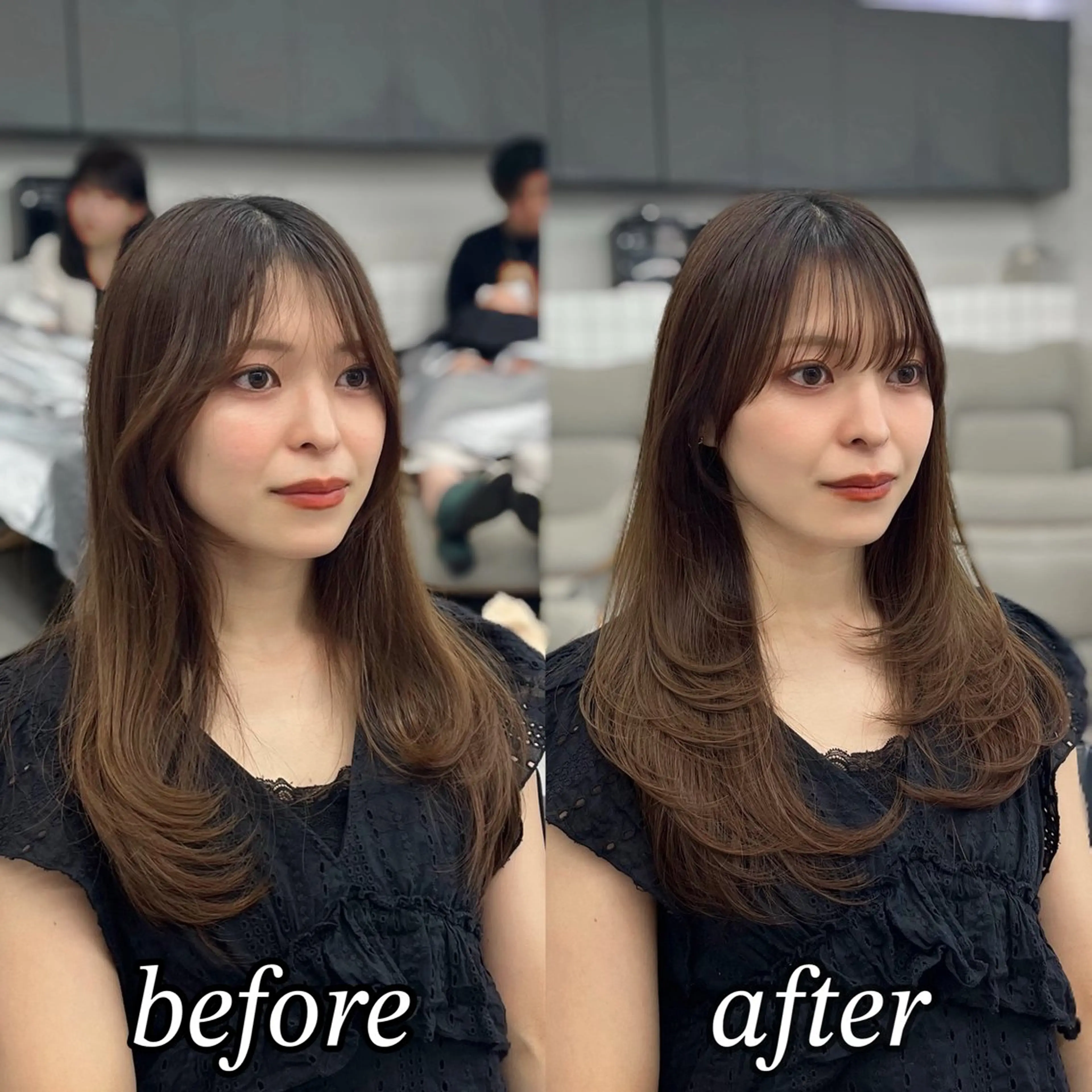 セミロング カラー パーマ ヘアアレンジ メンズ メンズ韓国風 イルミナカラー 髪質改善 韓国風ヘア レイヤーカット 韓国ヘア×顔まわり 🇰🇷和知拓郎のヘアスタイル