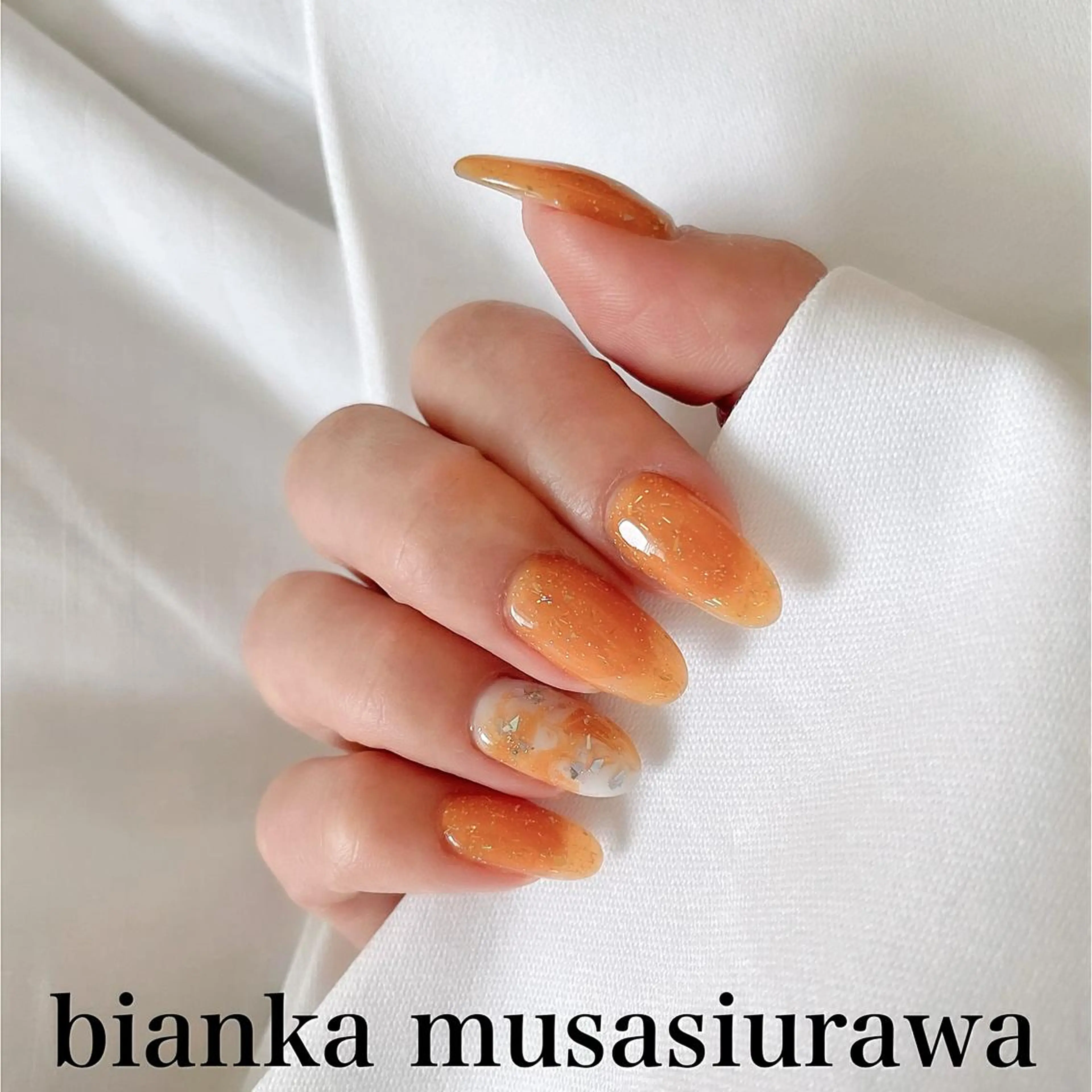 ネイル 大理石ネイル(マーブル) Bianca🎀 ONODERAのネイルデザイン