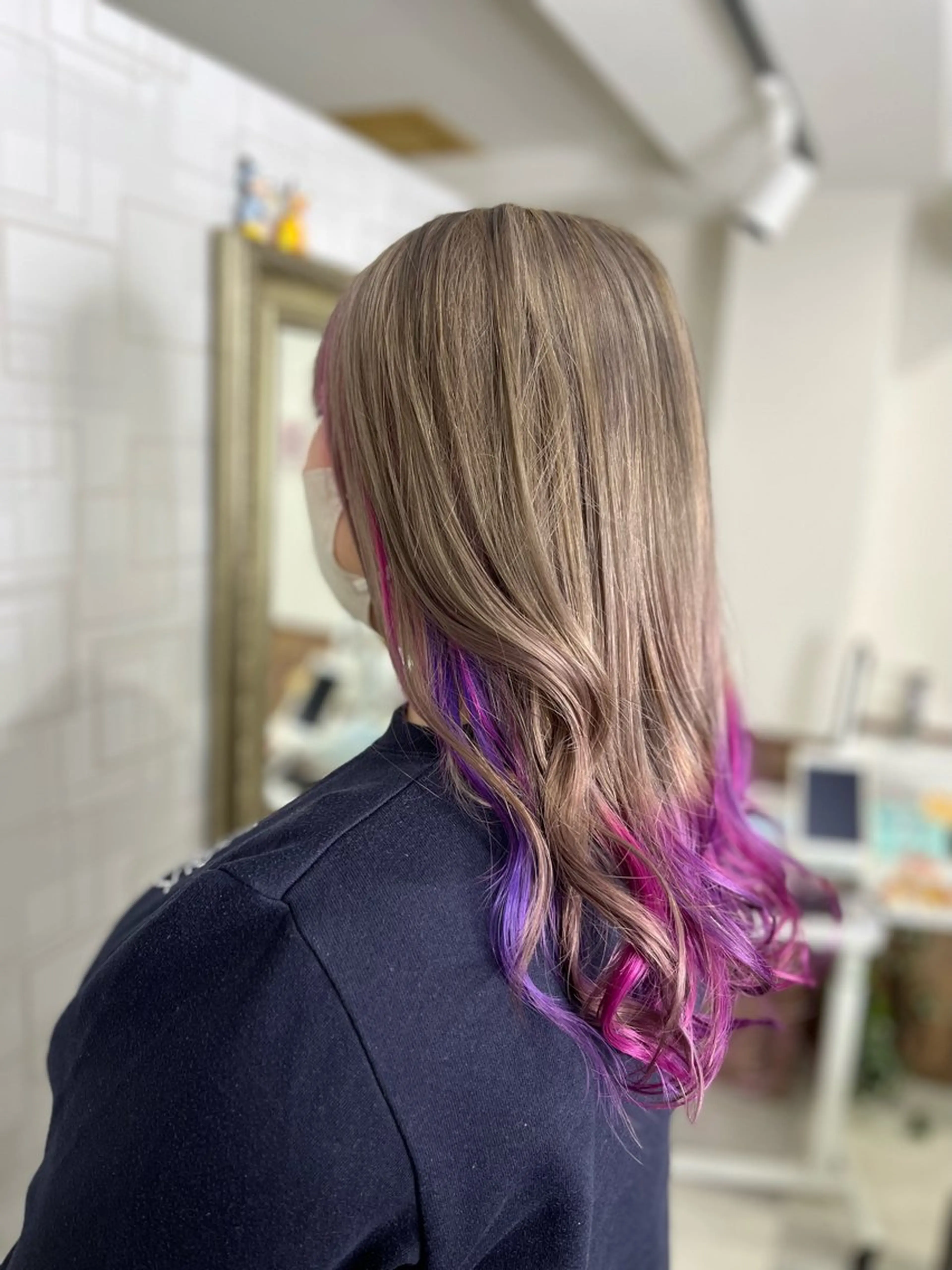 ロング カット ヘアカラー トリートメント Beauty&barber Re:tle所属・河野 有希のヘアスタイル