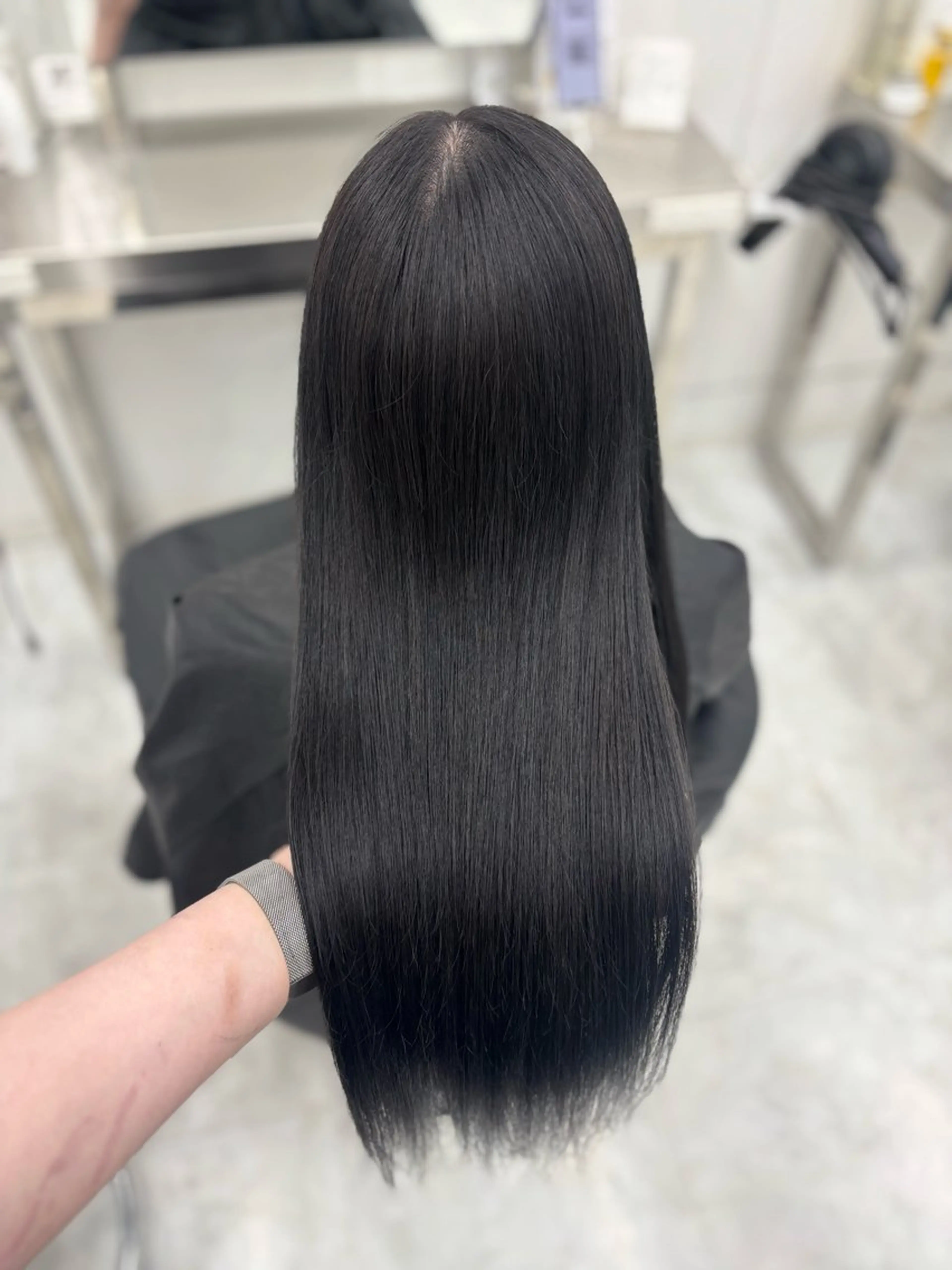 ロング カラー カット ヘアカラー 韓国風暗髪ヘア🤍 🫧MIREIのヘアスタイル