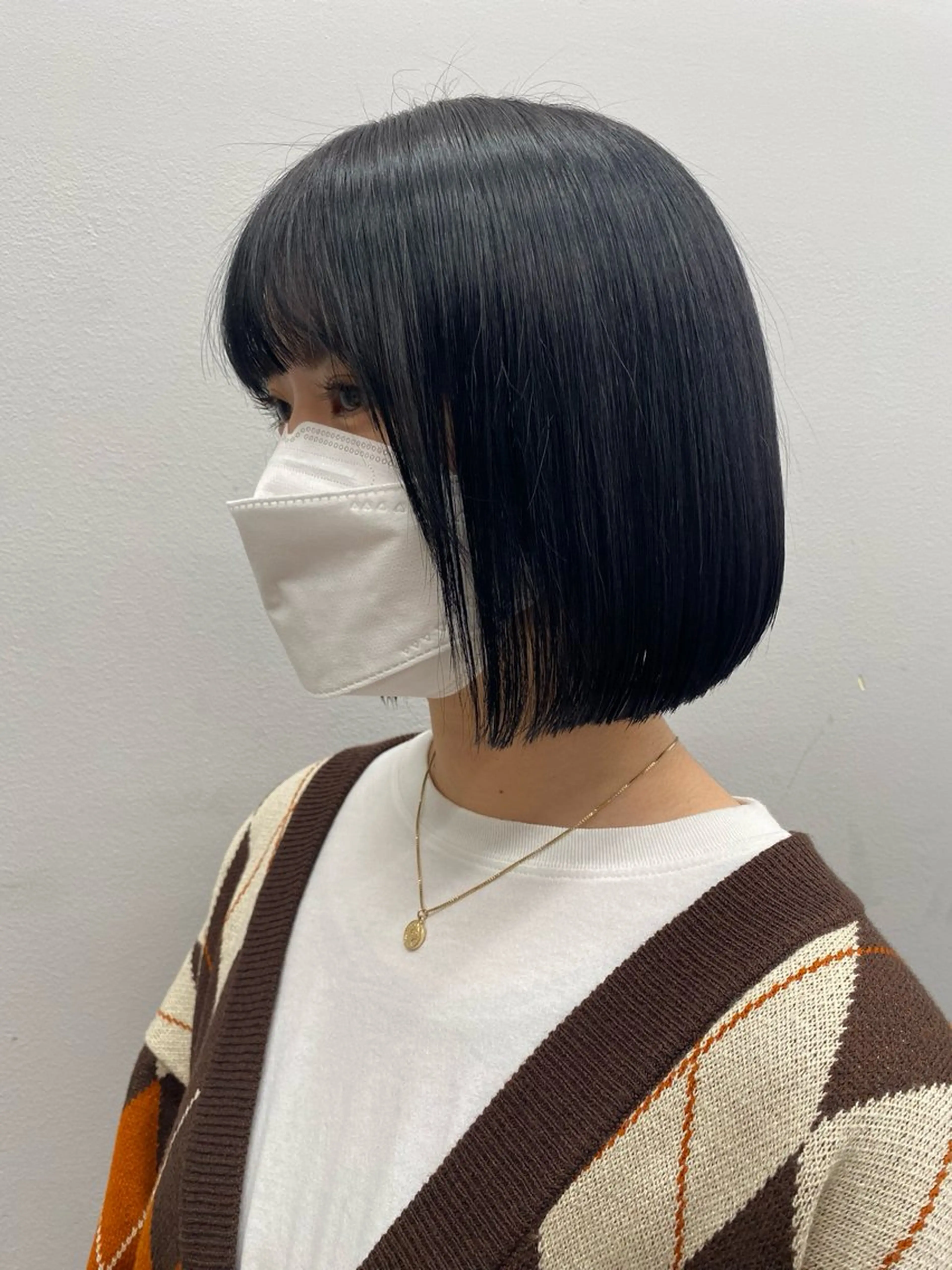 ショート カット ヘアカラー トリートメント ヘアセット 韓国ネイル🤍 イワサキ　リコ🍒のヘアスタイル