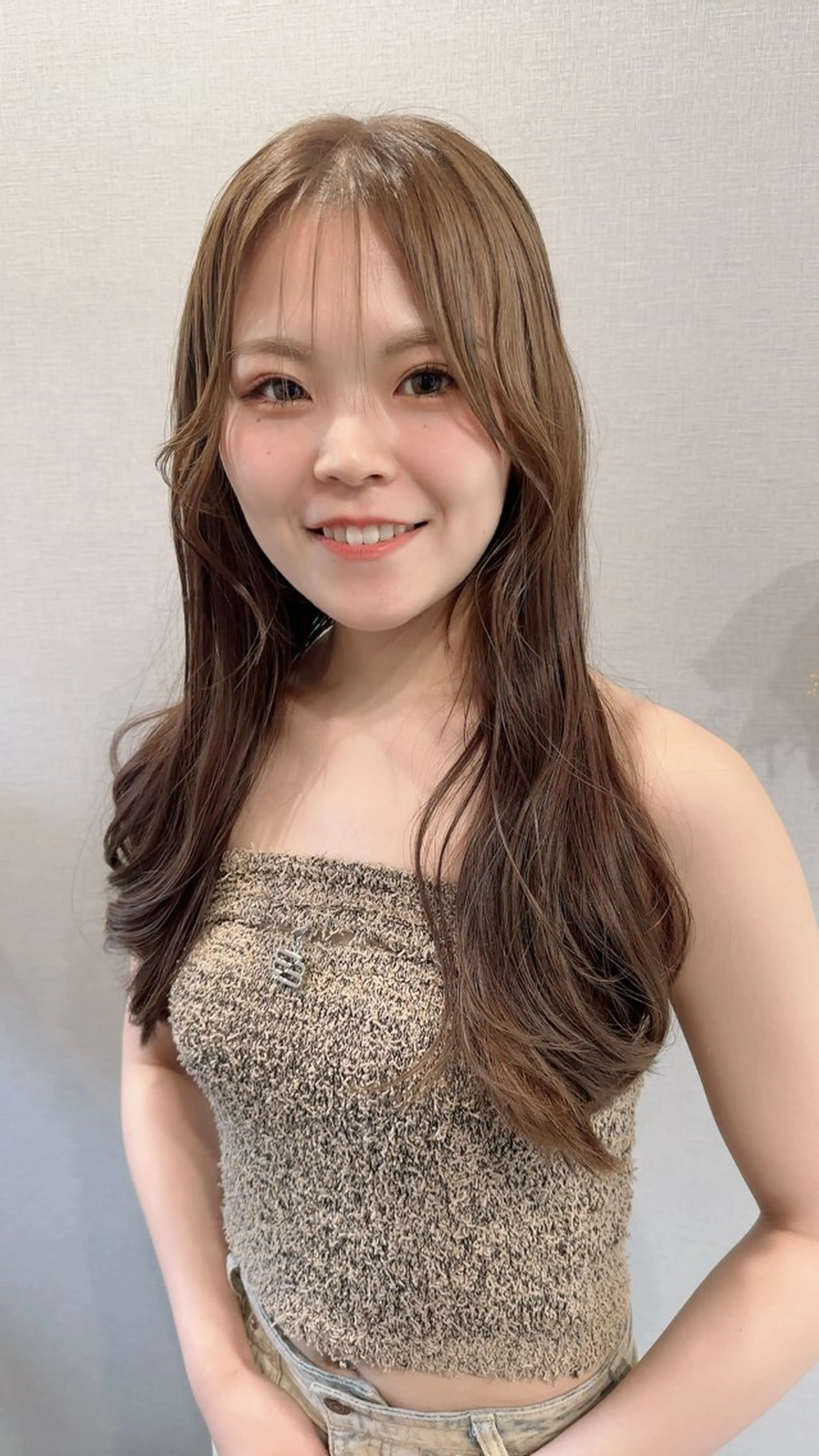 ロング カラー カット ヘアカラー トリートメント K Harukaのヘアスタイル