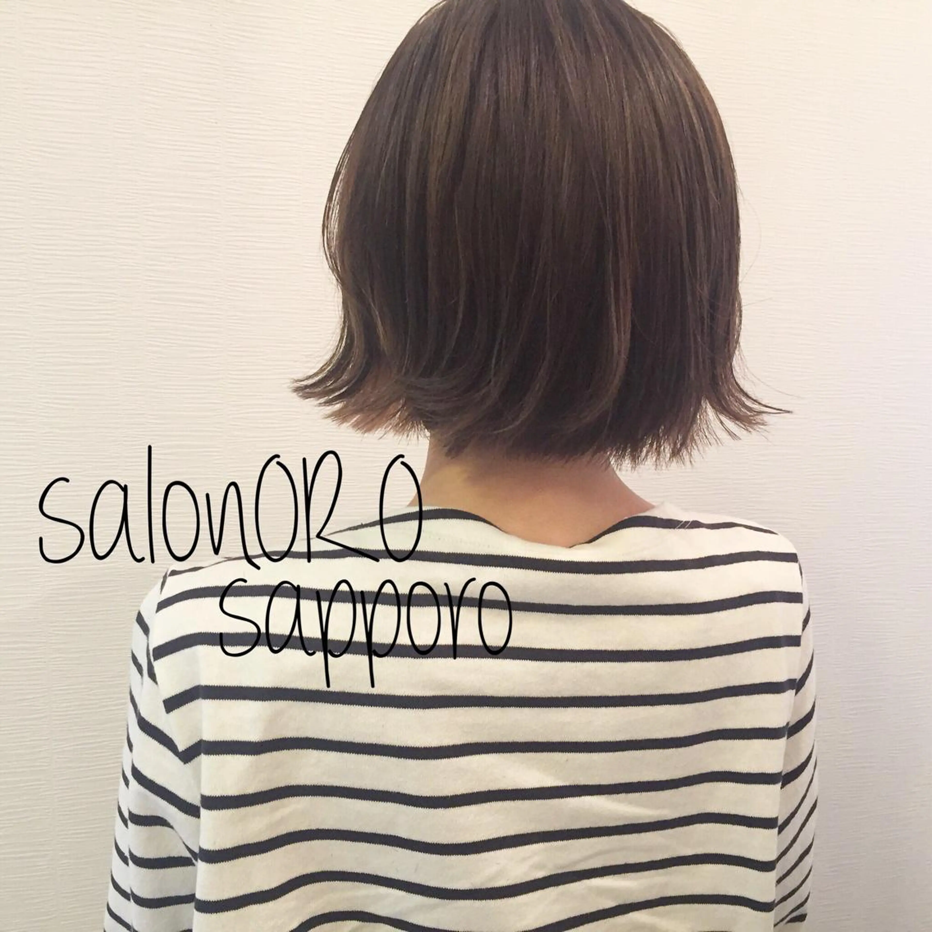 ミディアム カラー 切りっぱなしボブ アッシュ アッシュグレー アッシュグレージュ ブリーチ カット ヘアカラー トリートメント toiro by lien hair atelier所属・池田 真由美のヘアスタイル