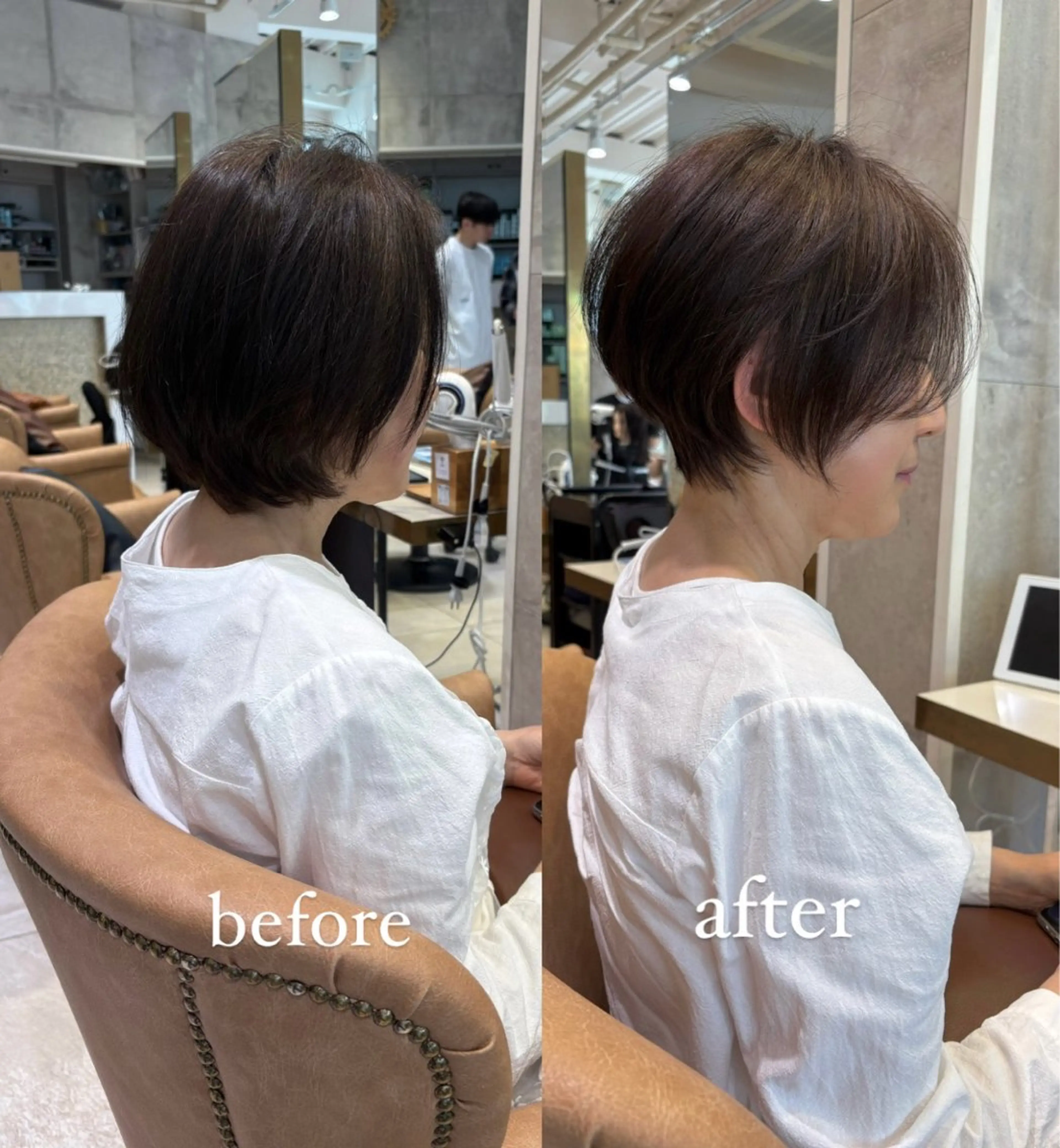ショート カラー カット ヘアカラー ヘッドスパ 高橋 佳愛のヘアスタイル