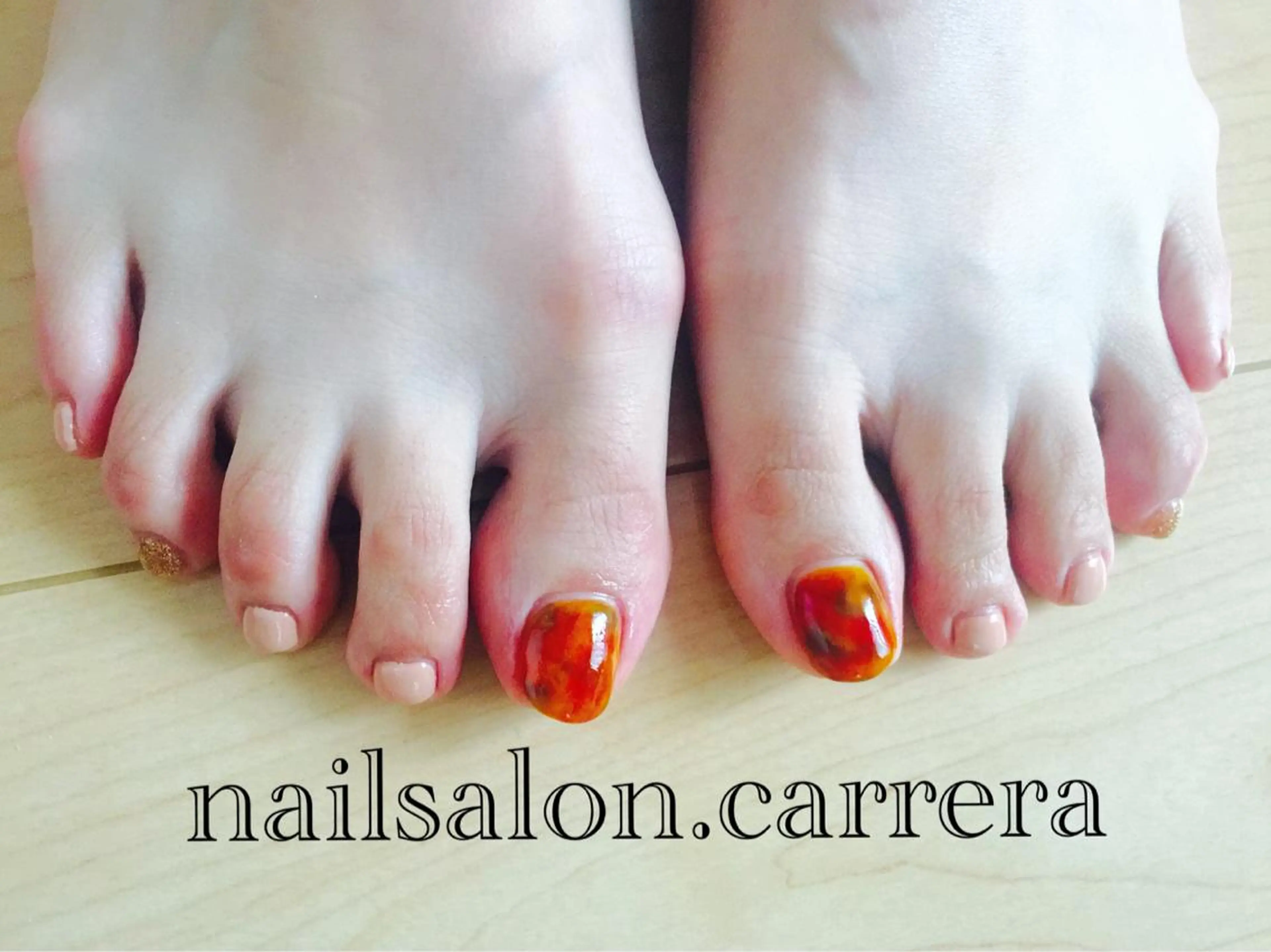 ネイル フットネイル シンプルネイル Bon Amieのネイルデザイン