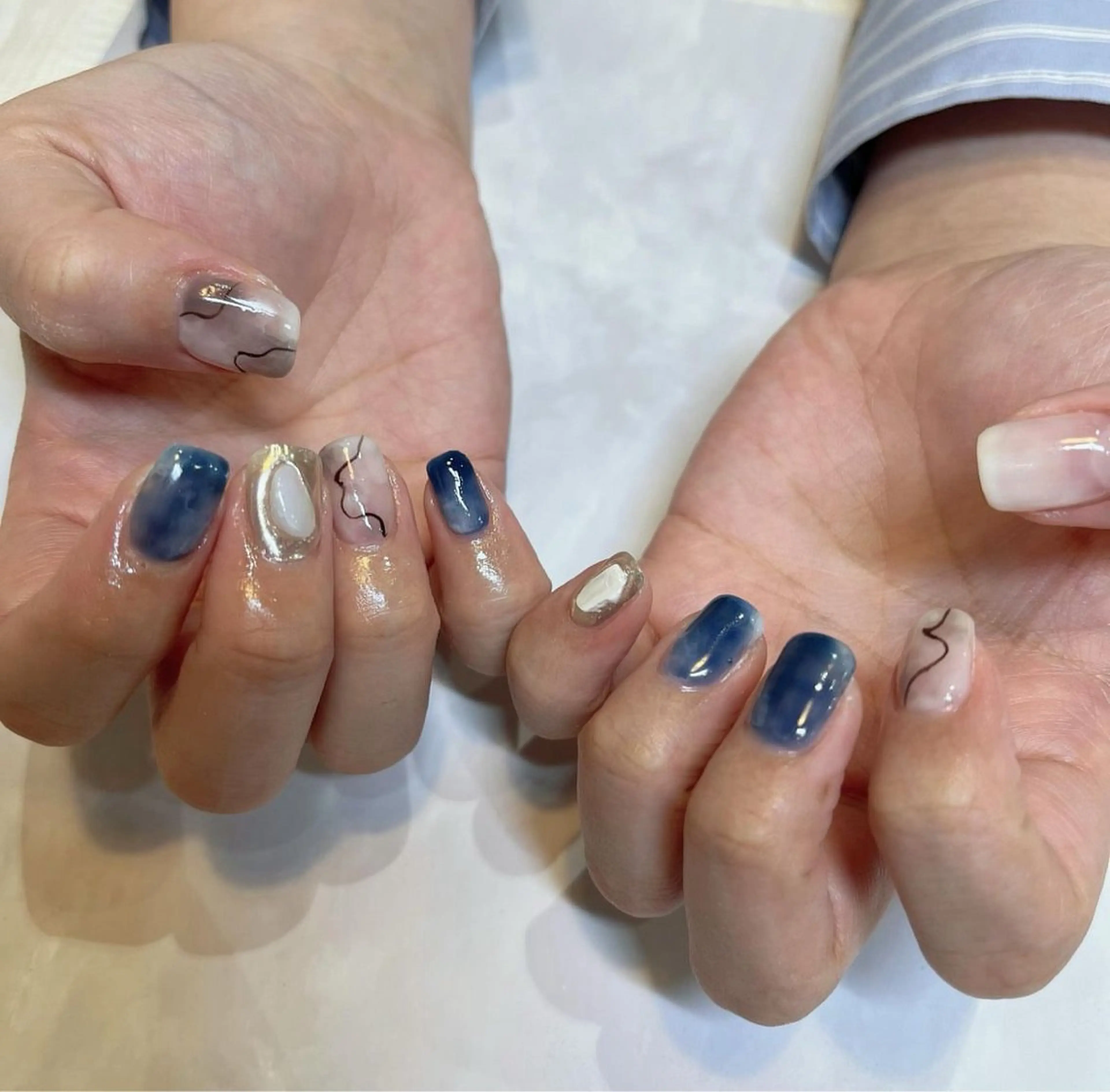 ネイル ニュアンスネイル REMIA上大岡所属・REMIA 🤍 nakaneのネイルデザイン